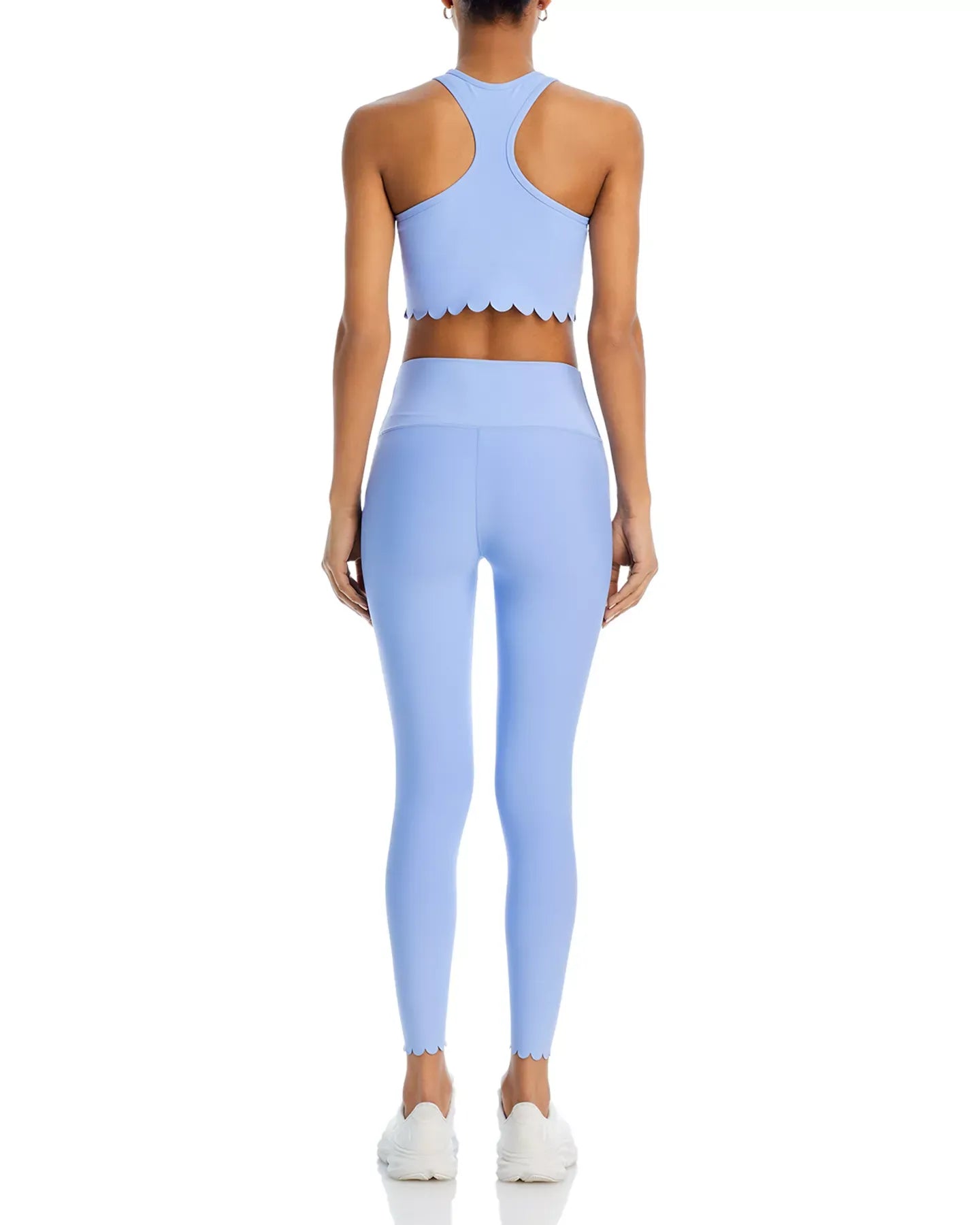 AQUA Scallop Hem Crop Top - Exclusive