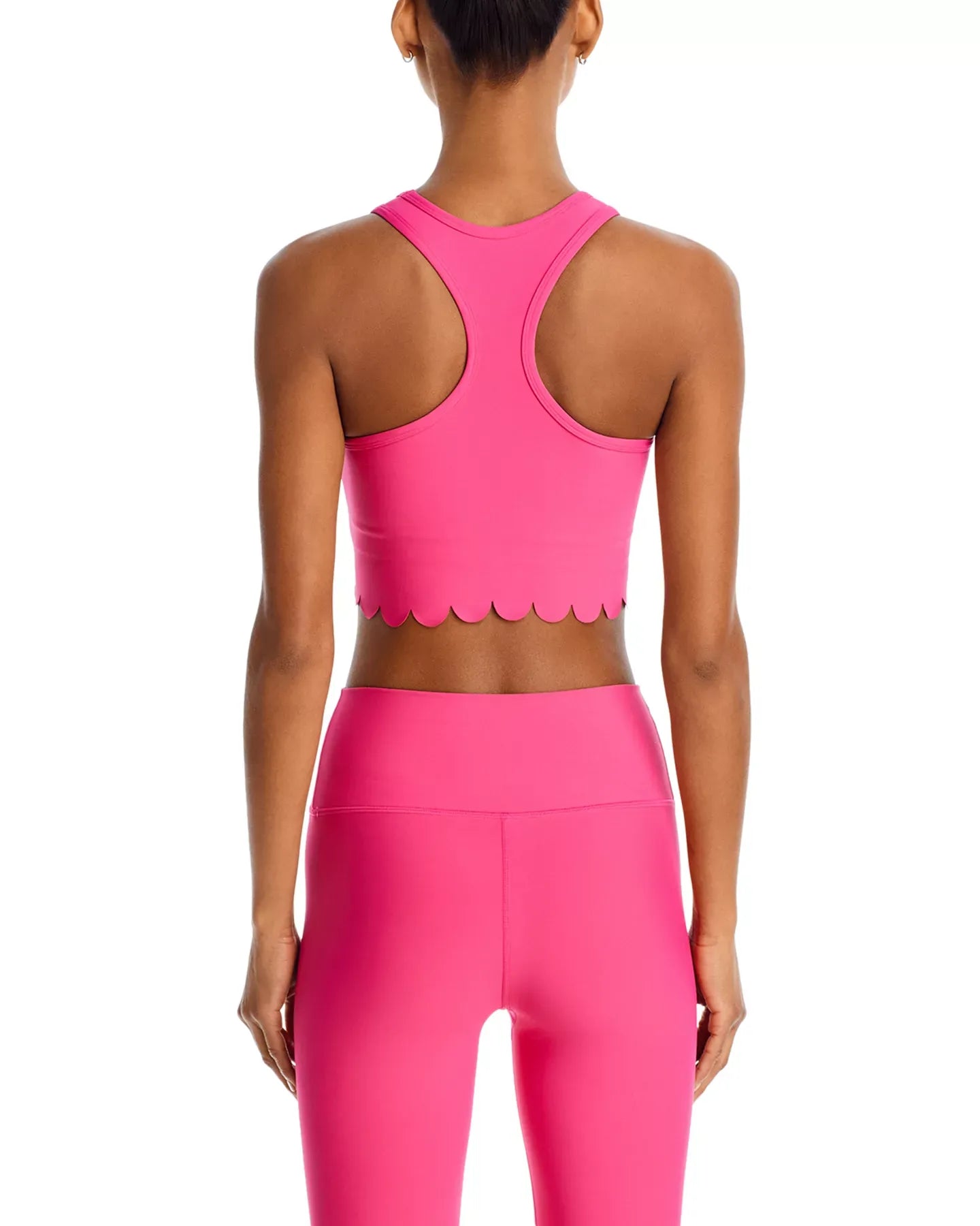 AQUA Scallop Hem Crop Top - Exclusive