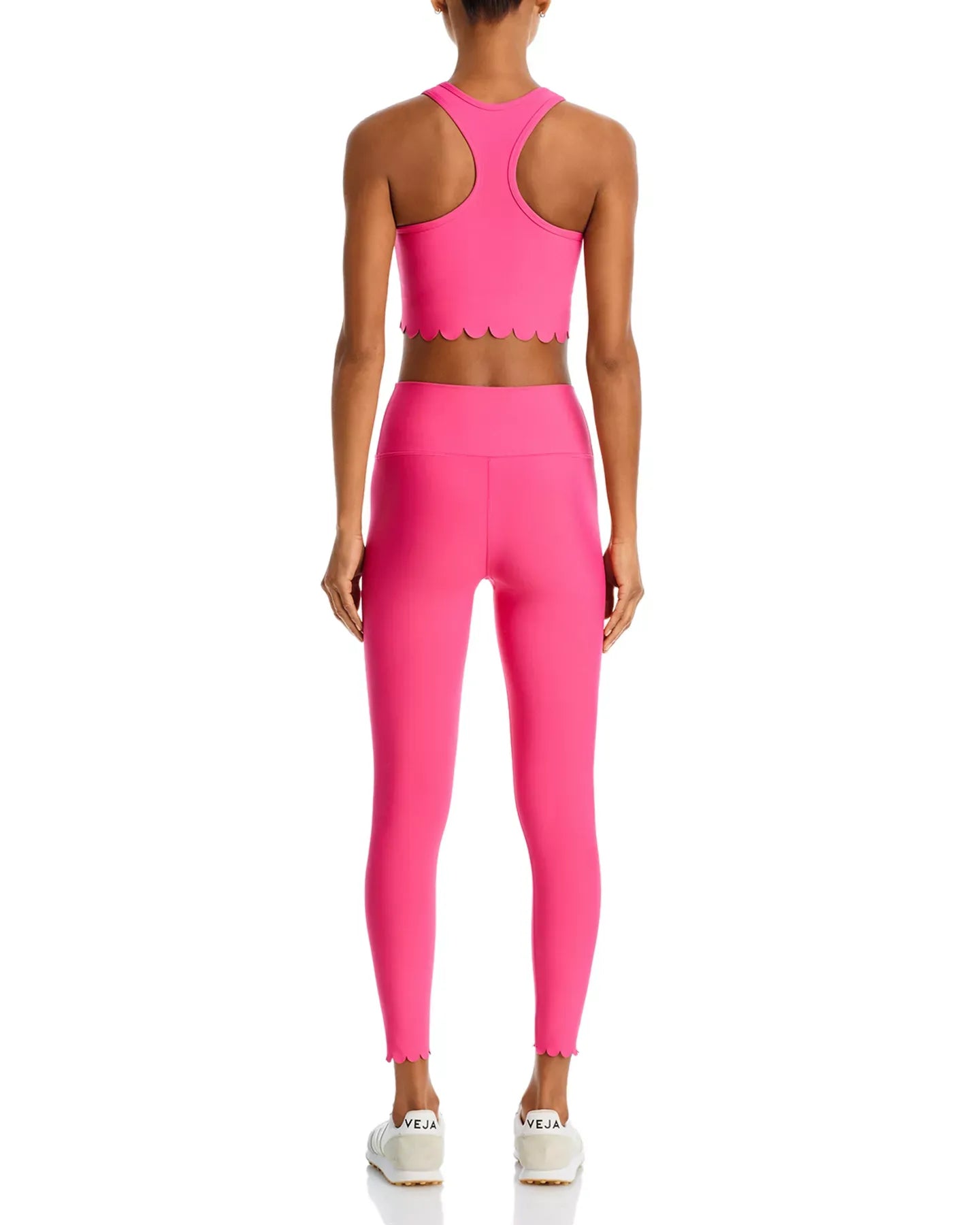 AQUA Scallop Hem Crop Top - Exclusive