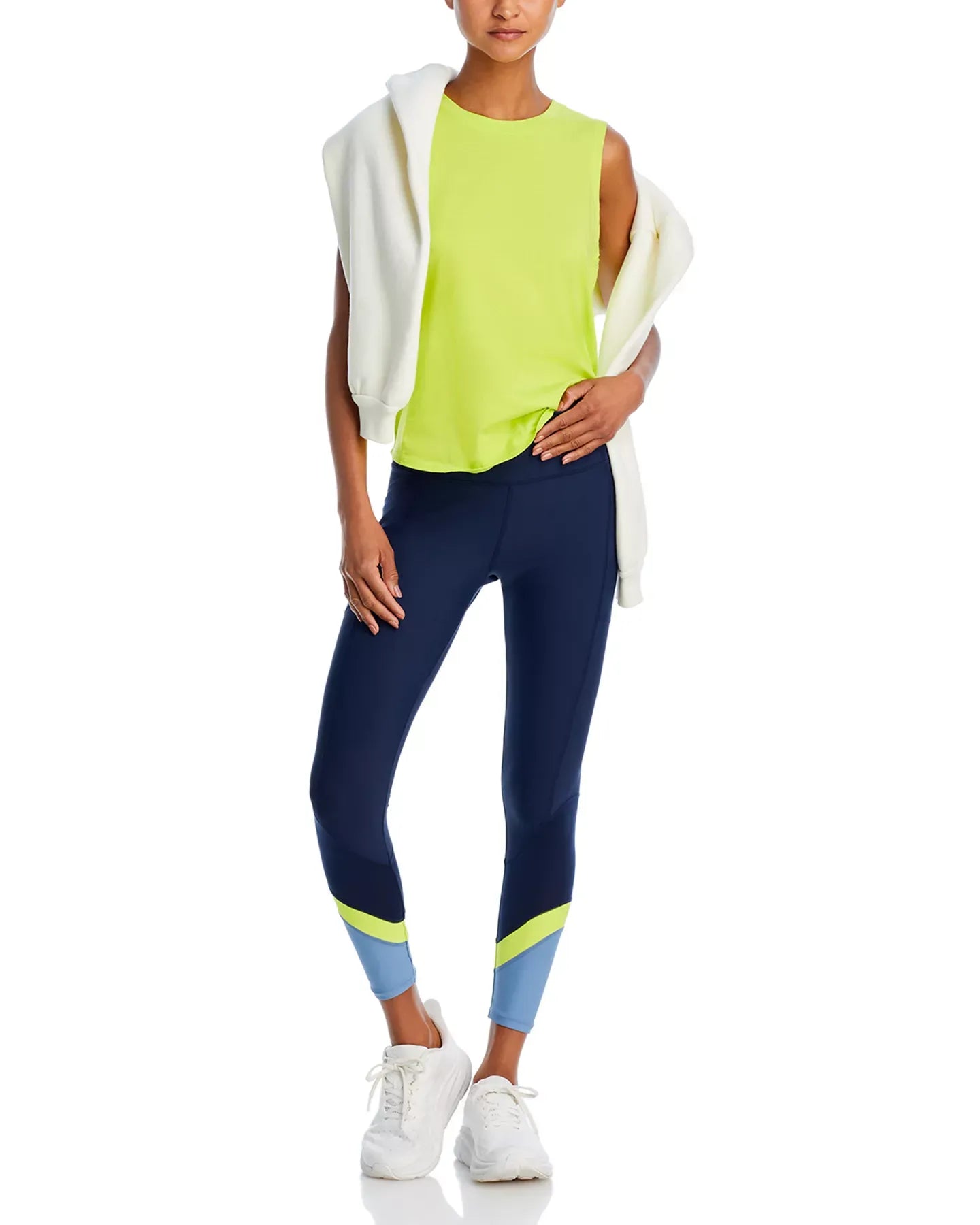 AQUA Scallop Hem Tank Top - Exclusive