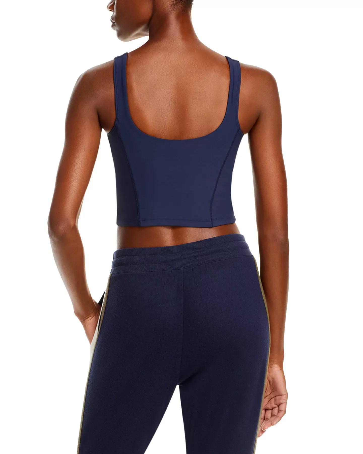 AQUA Corseted Square Neck Longline Bra - 100% Exclusive