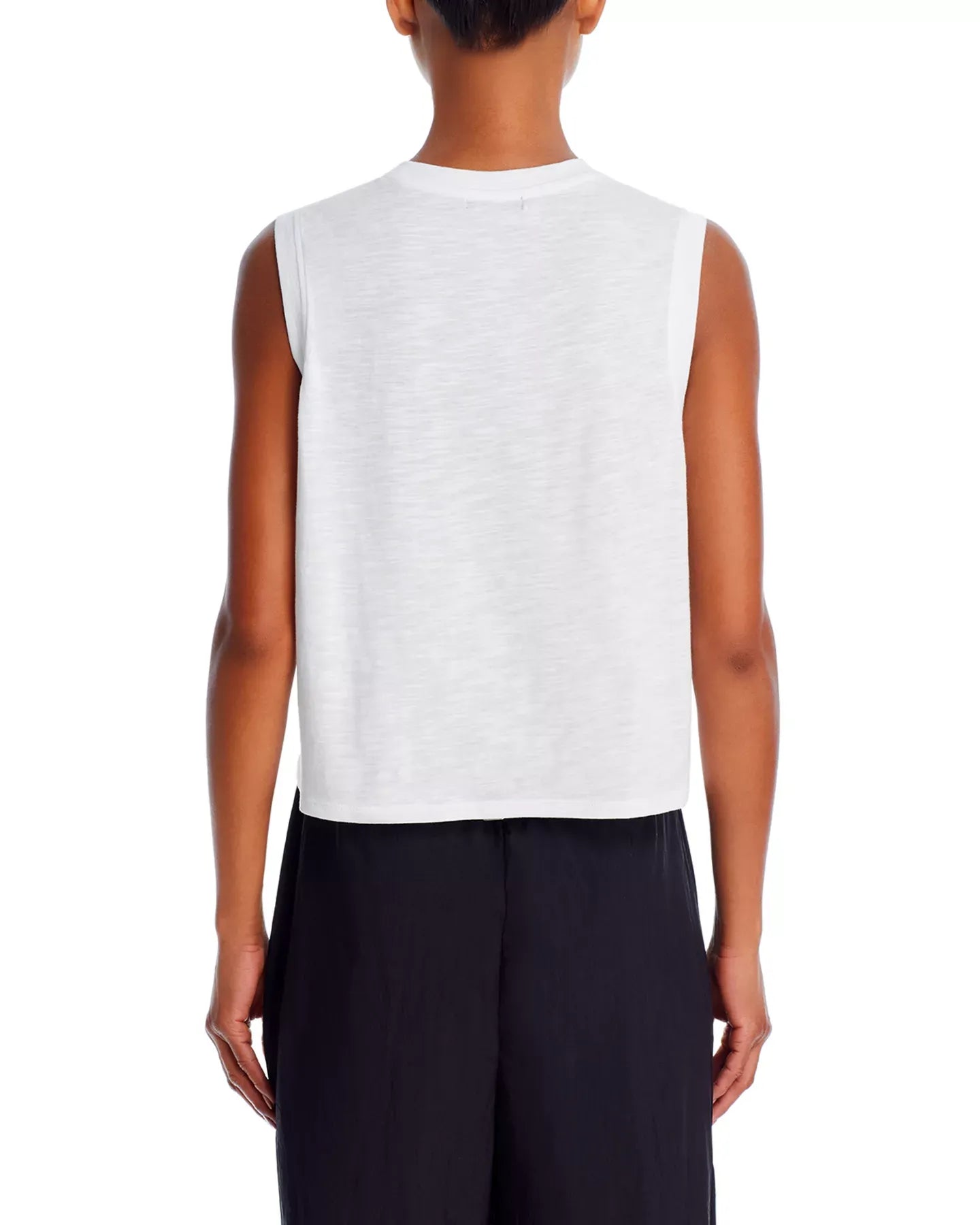 AQUA Slub Jersey Muscle Tank - Exclusive Top