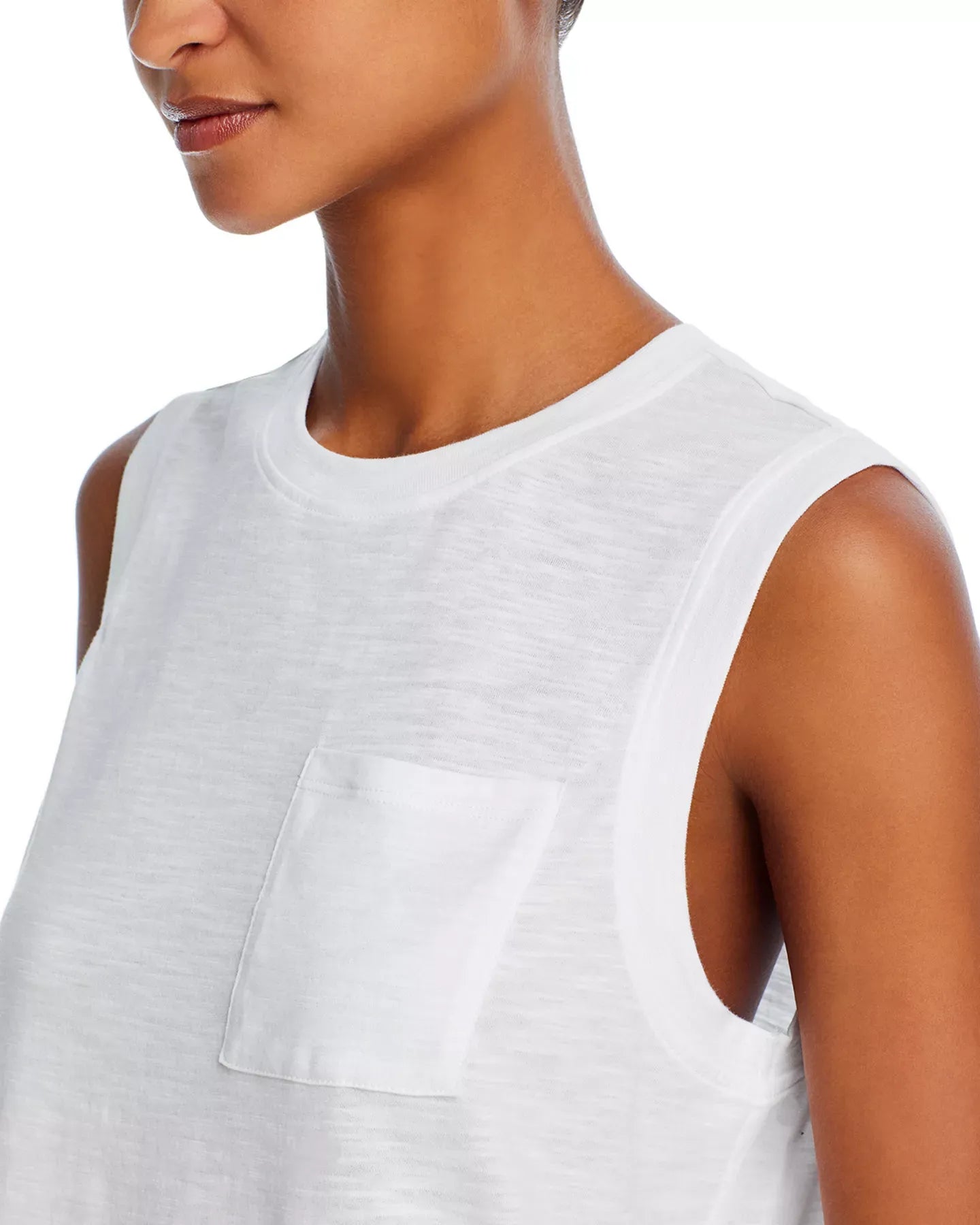 AQUA Slub Jersey Muscle Tank - Exclusive Top