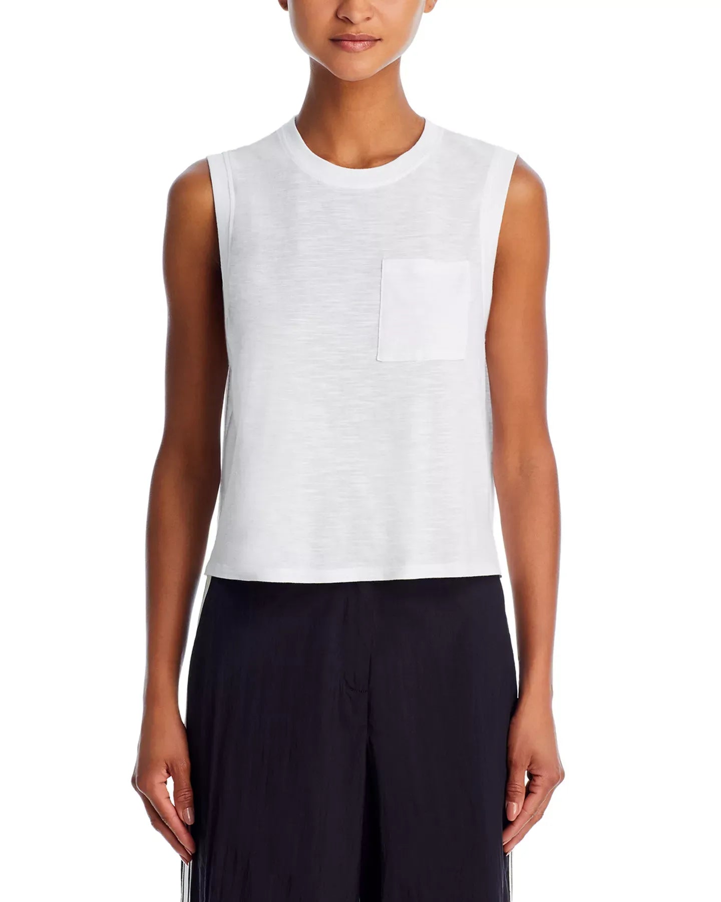 AQUA Slub Jersey Muscle Tank - Exclusive Top