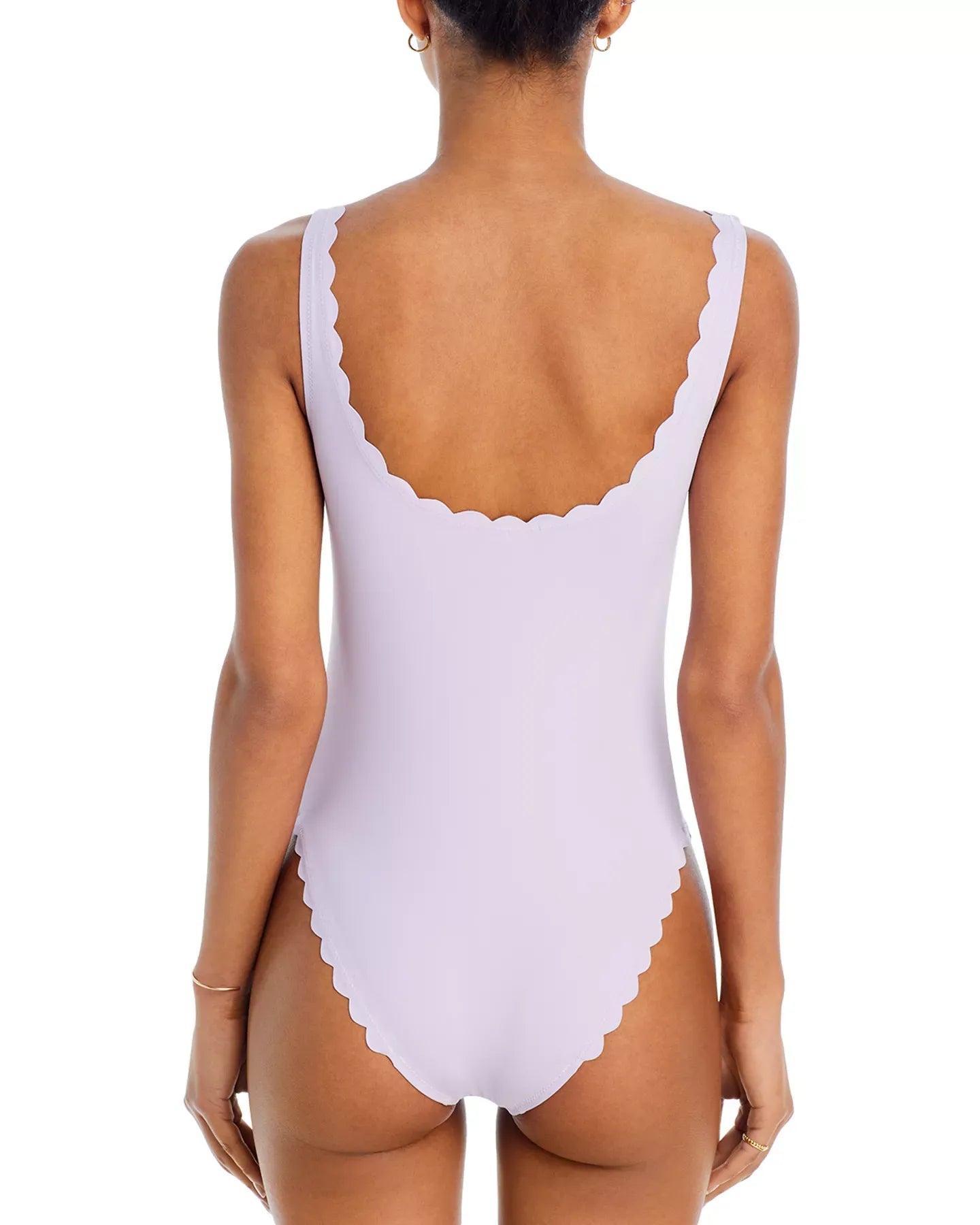 AQUA Scalloped One Piece Swimsuit - Exclusive