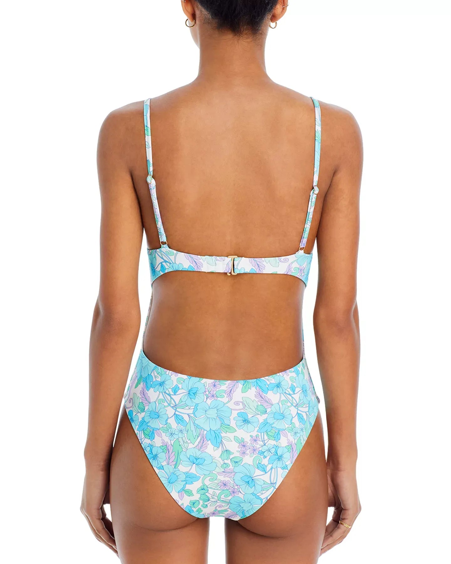 AQUA Smocked Underwire One Piece Swimsuit - Exclusive