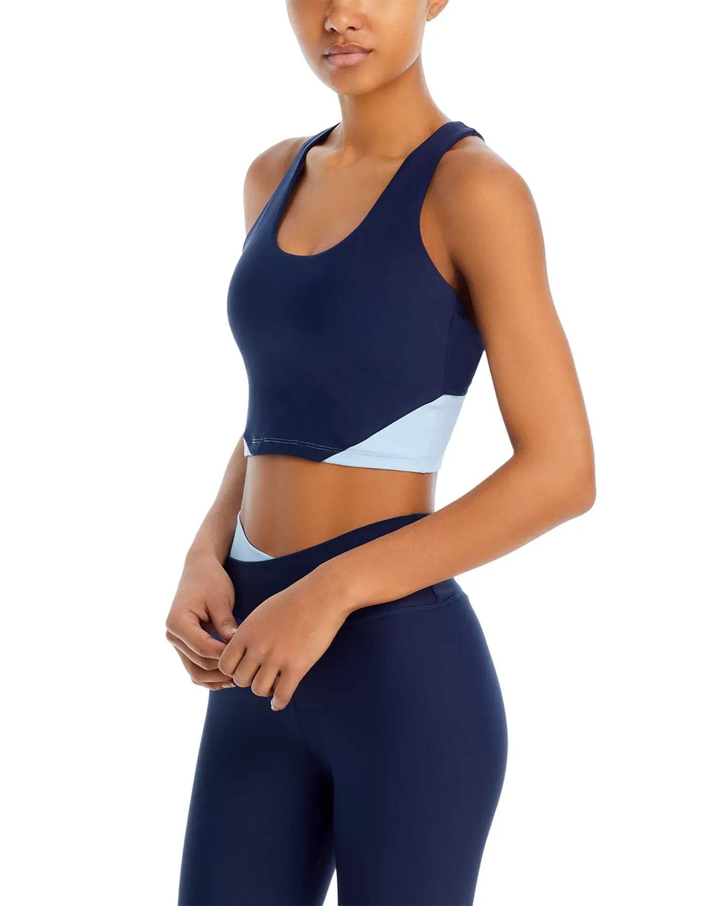 AQUA Color Blocked Sports Bra - Exclusive