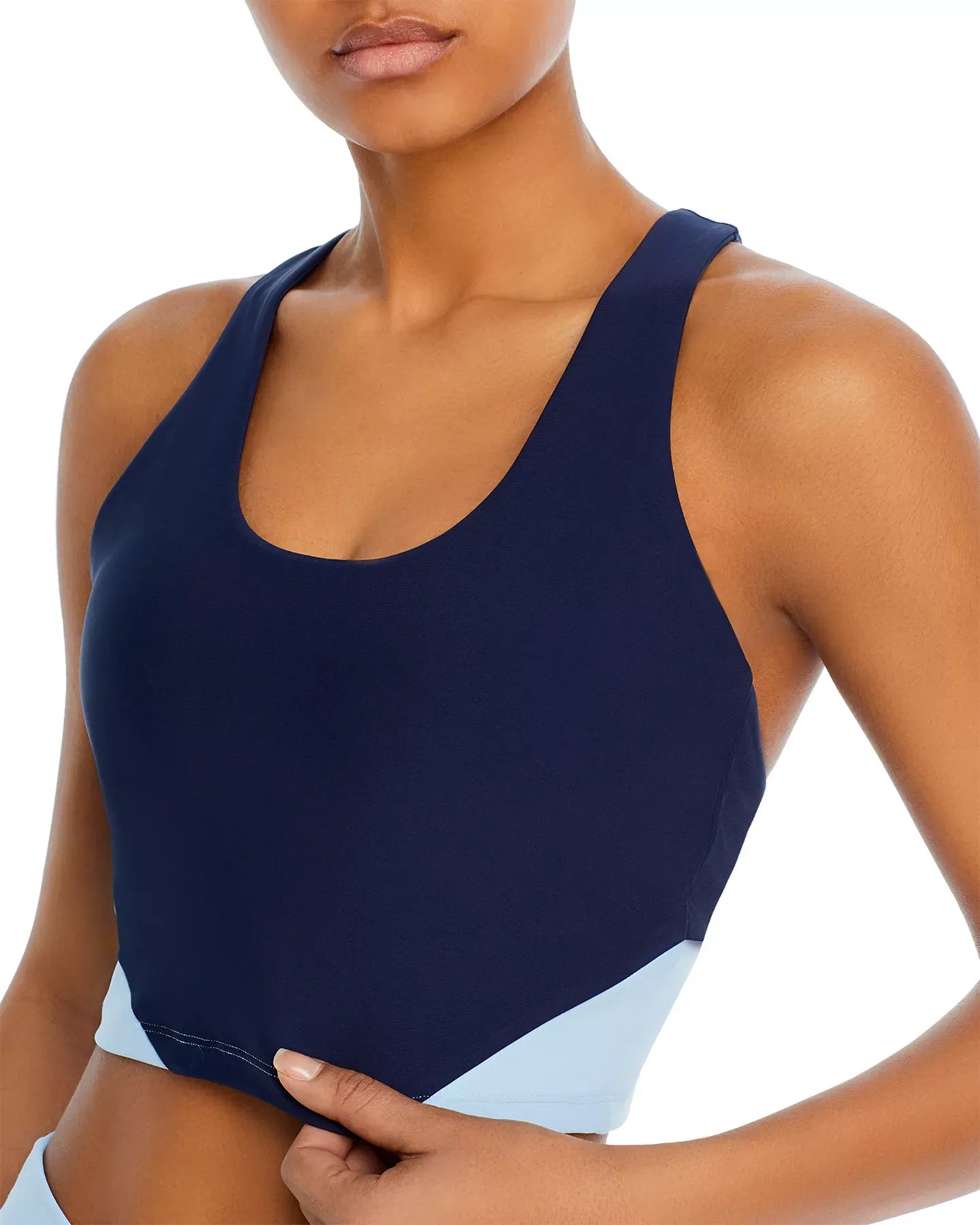 AQUA Color Blocked Sports Bra - Exclusive
