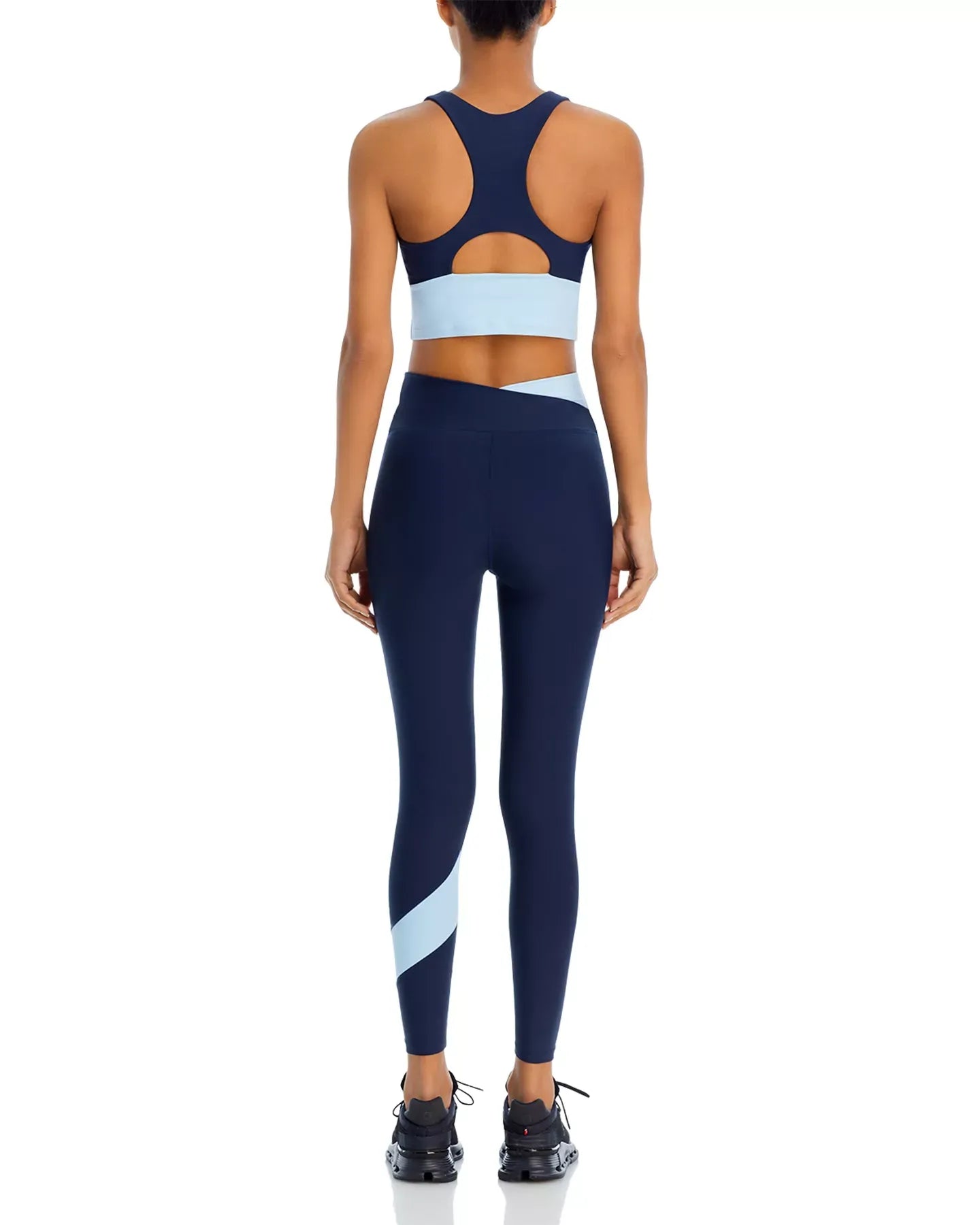 AQUA Color Blocked Sports Bra - Exclusive
