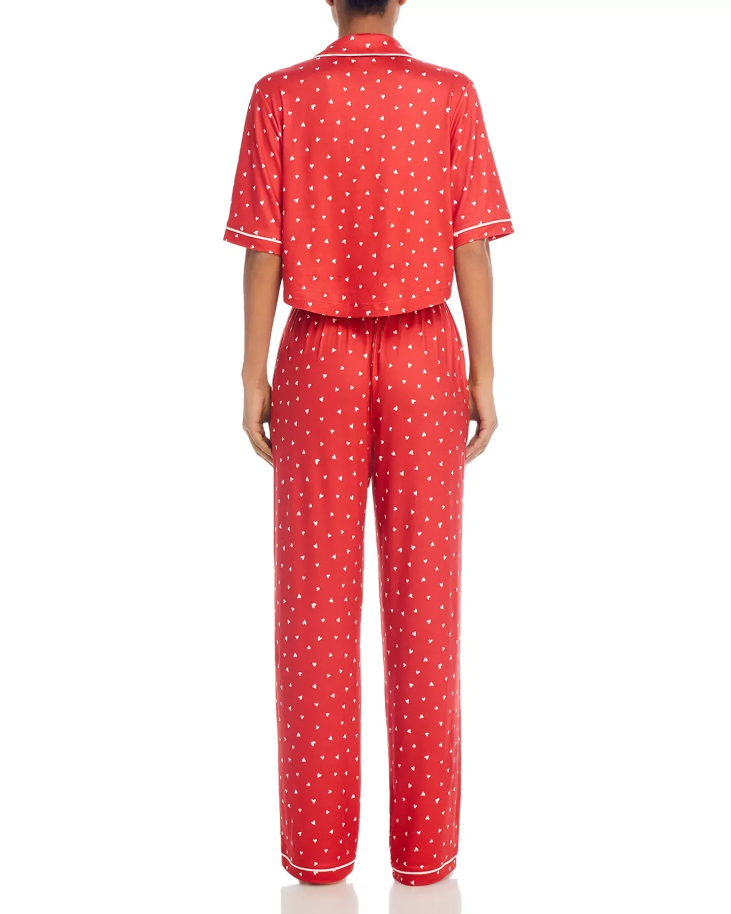 AQUA Boxy Shirt & Wide Leg Pajama Set - Exclusive Sleepwear