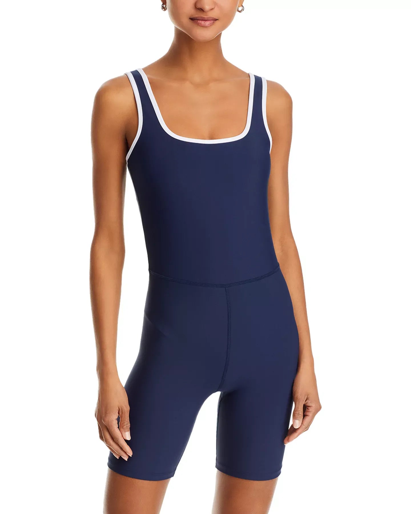 AQUA Square Neck Unitard - Exclusive Jumpsuits