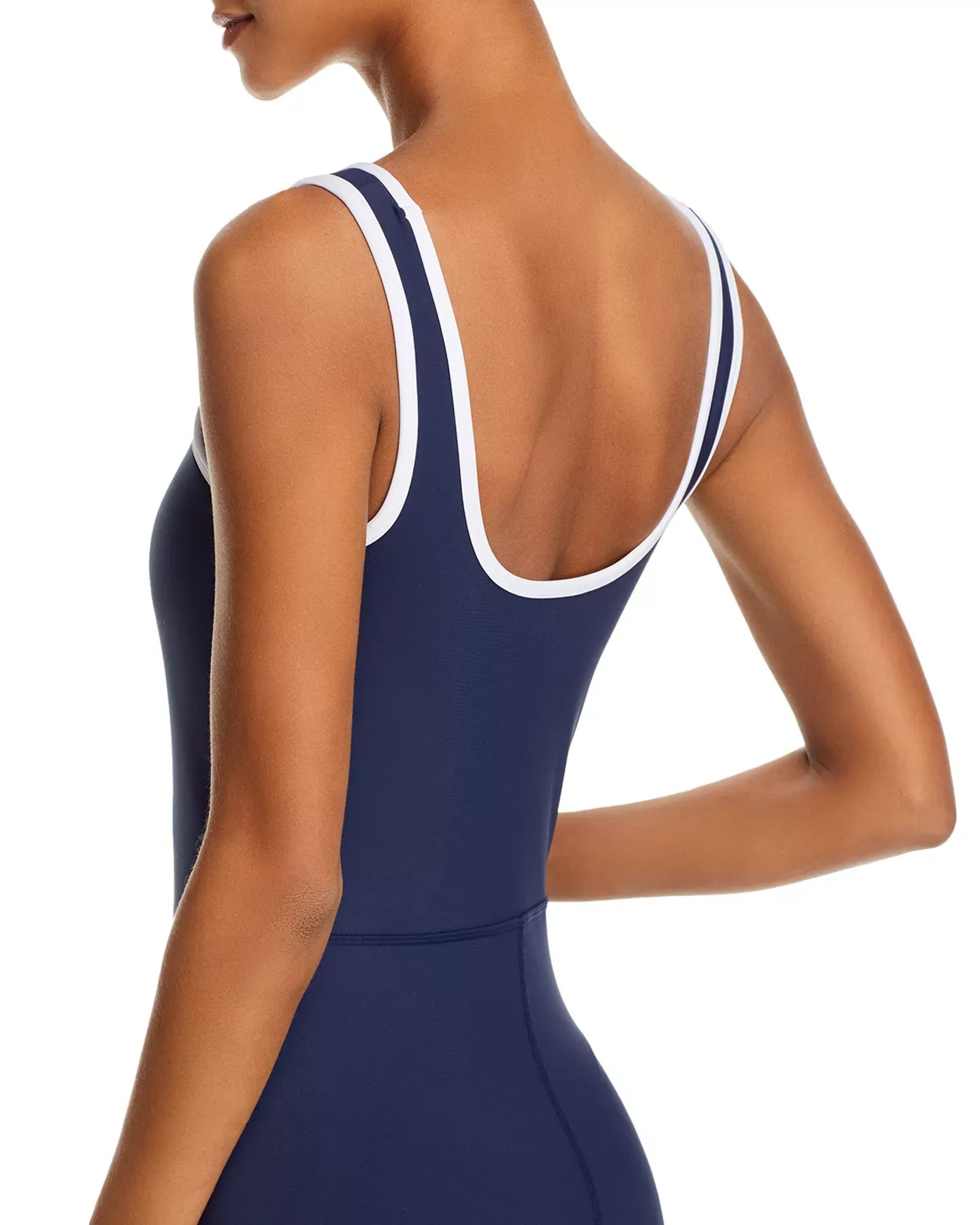 AQUA Square Neck Unitard - Exclusive Jumpsuits