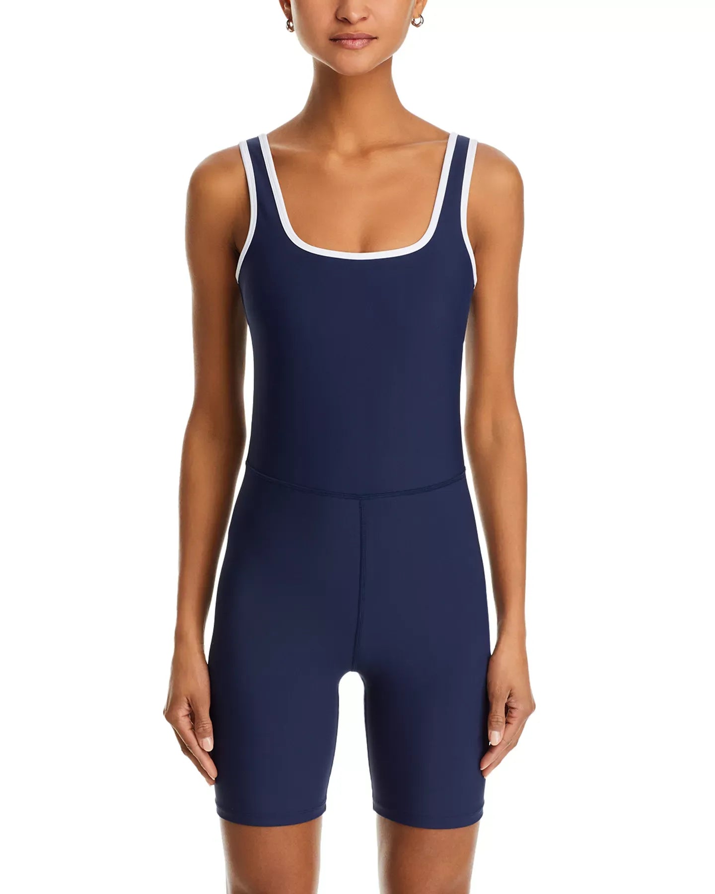 AQUA Square Neck Unitard - Exclusive Jumpsuits