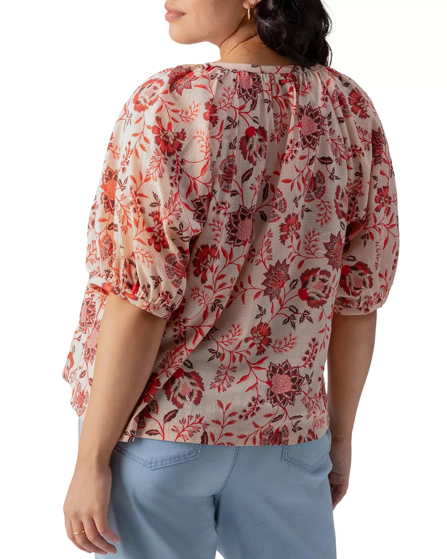Sanctuary Bubble Sleeve Blouse Top