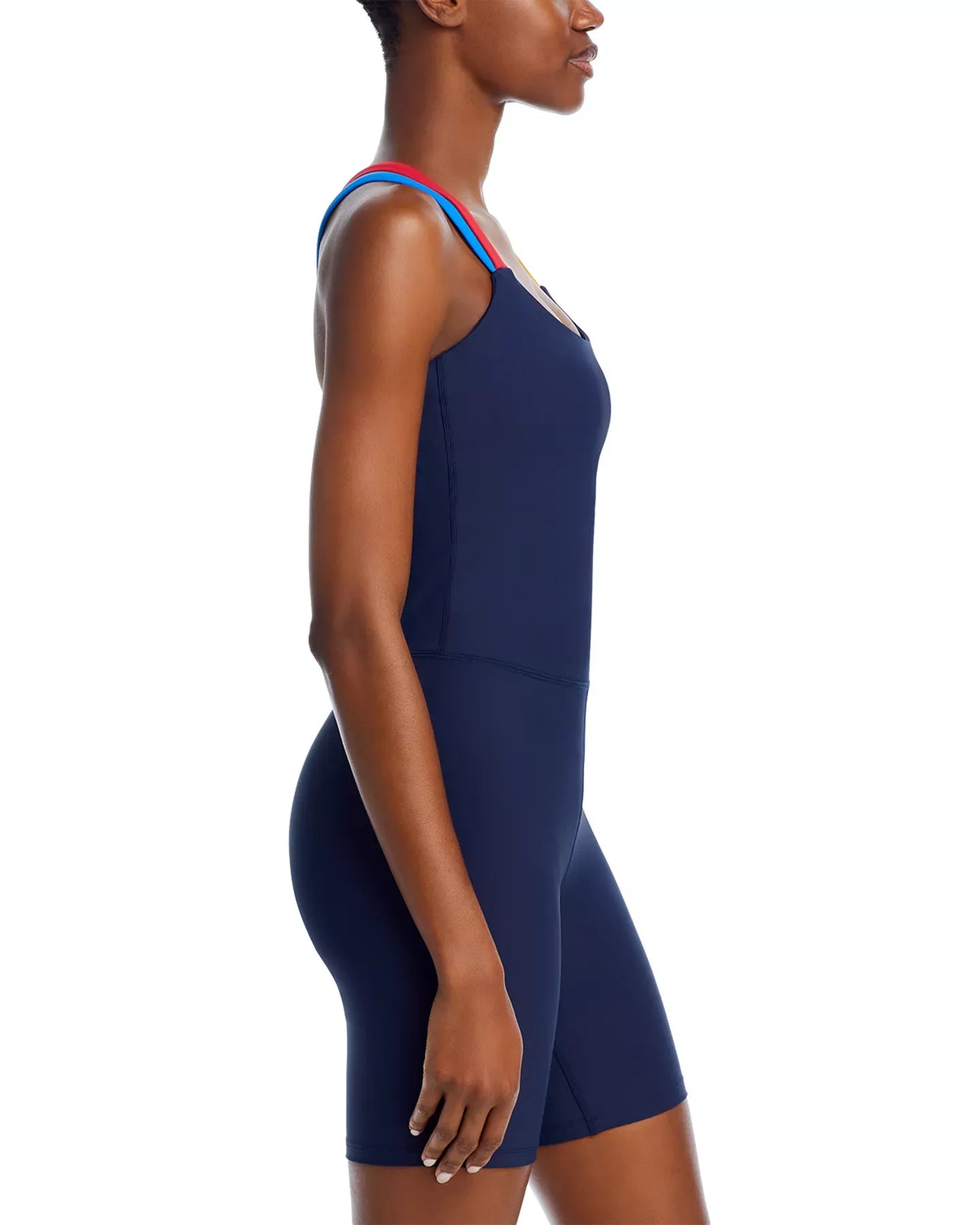 AQUA Strappy Back 7" Short Unitard - Exclusive Jumpsuits