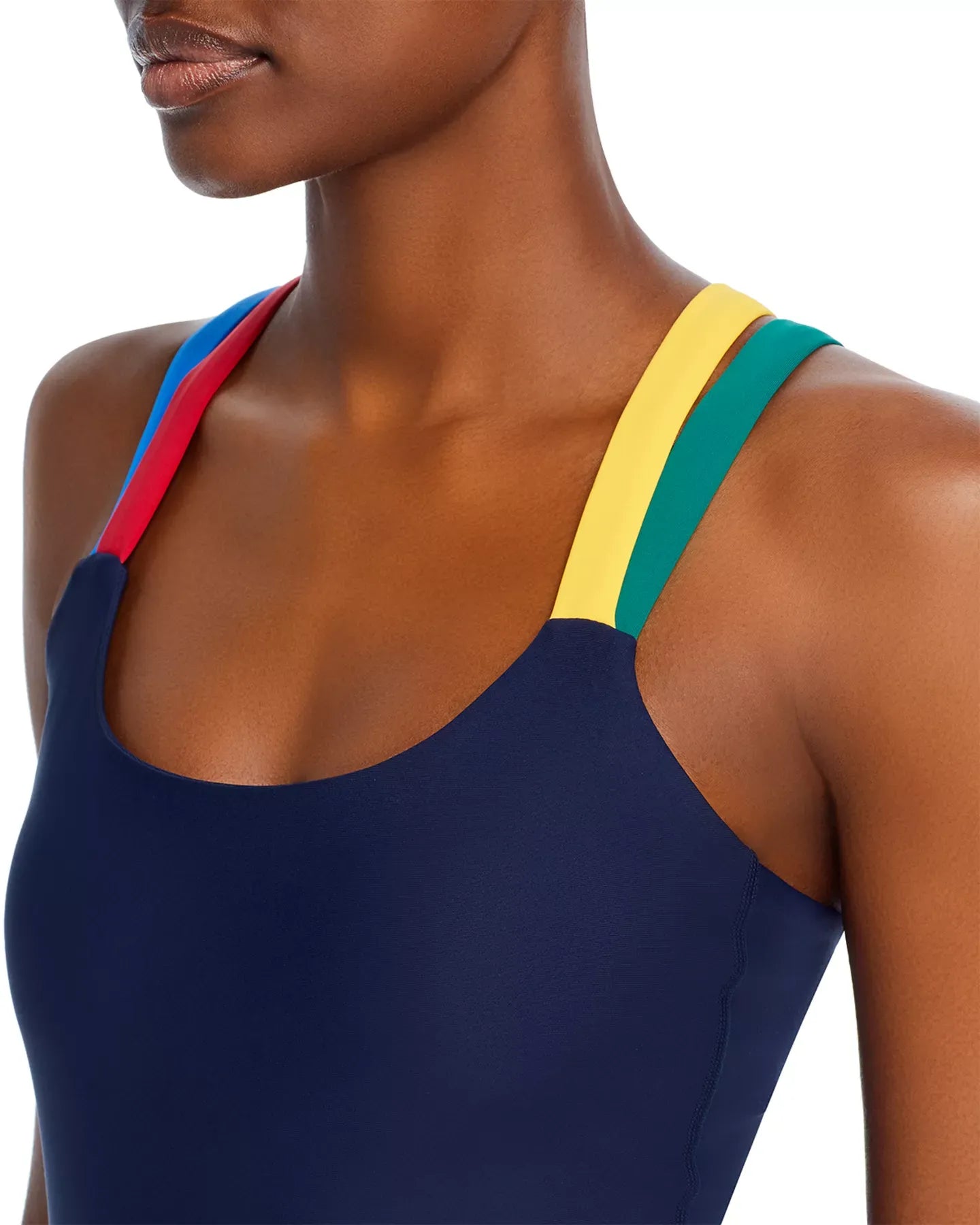 AQUA Strappy Back 7" Short Unitard - Exclusive Jumpsuits