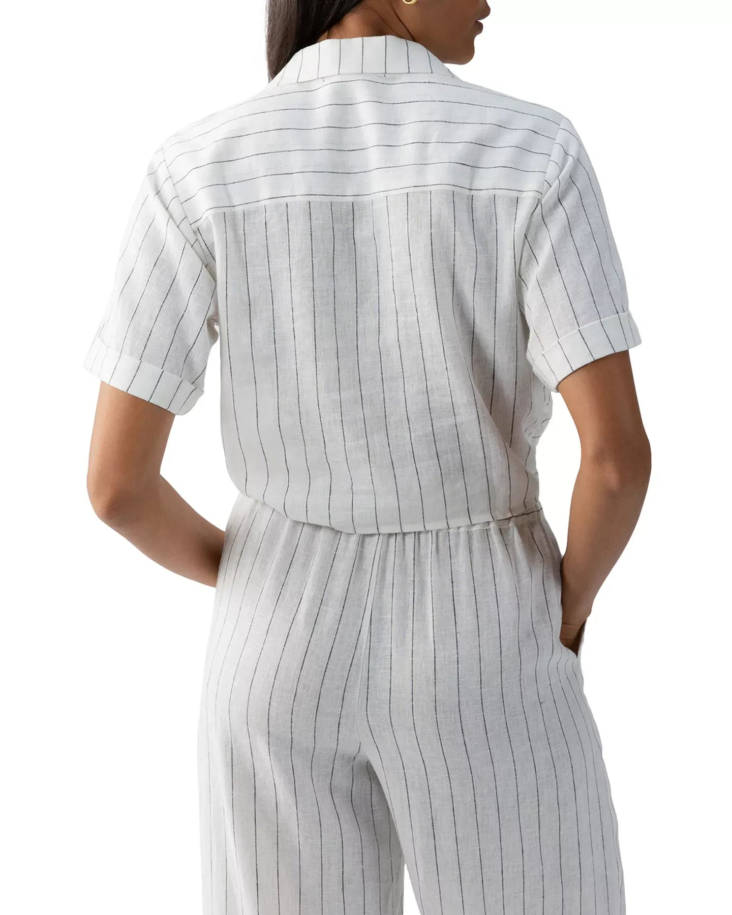 Sanctuary Ocean Tie Front Shirt Top