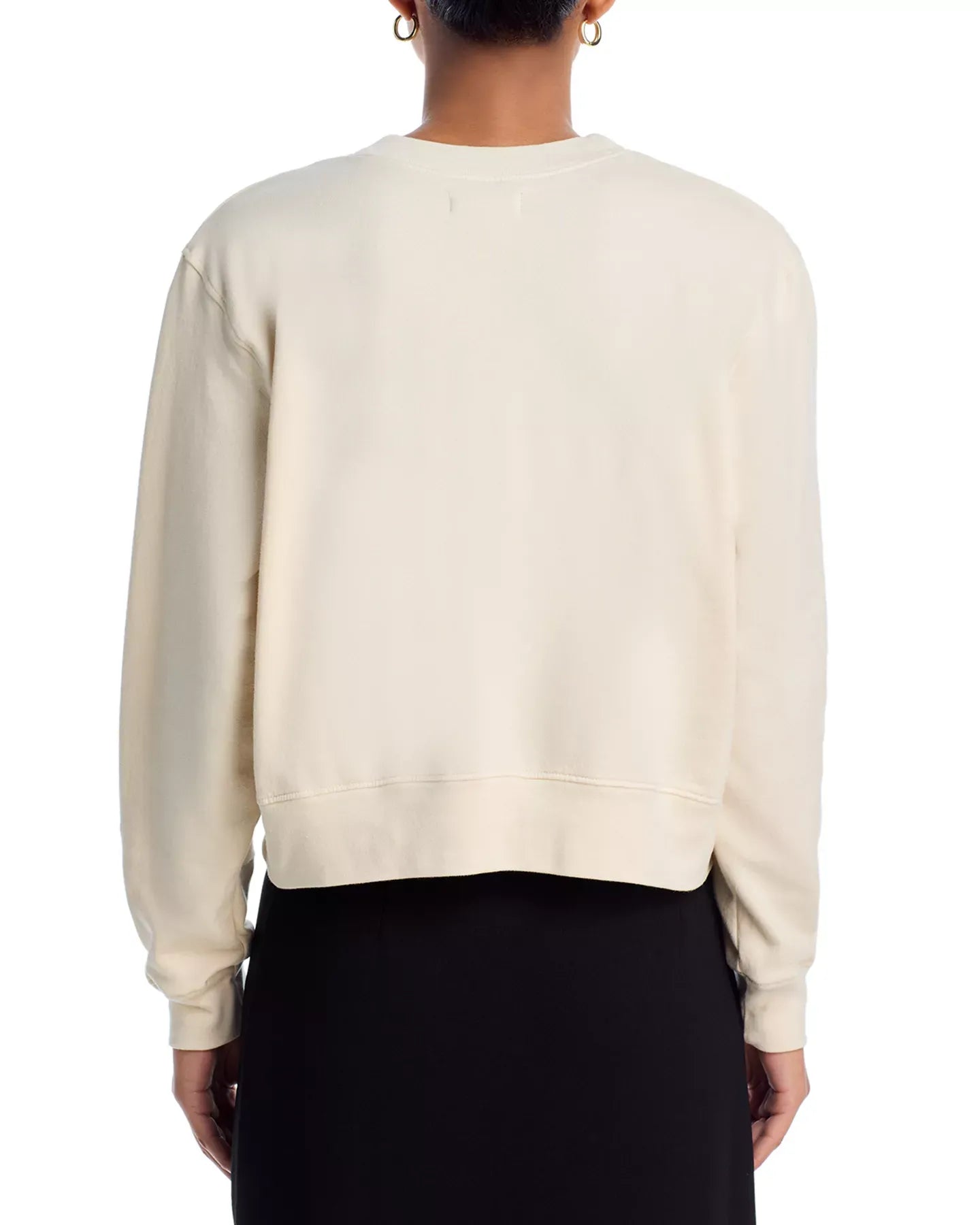 AQUA Sophia Crystal Embellished Sweatshirt