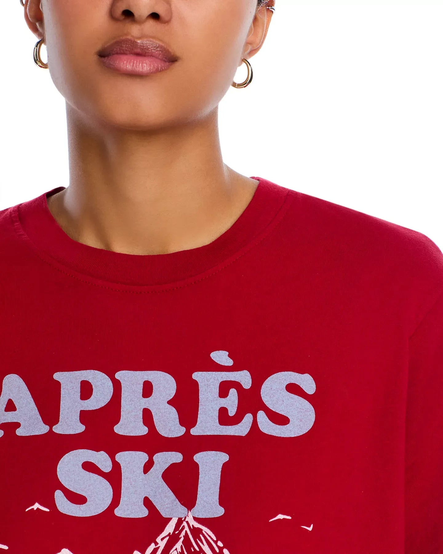 AQUA Aprés Ski Graphic Tee Top