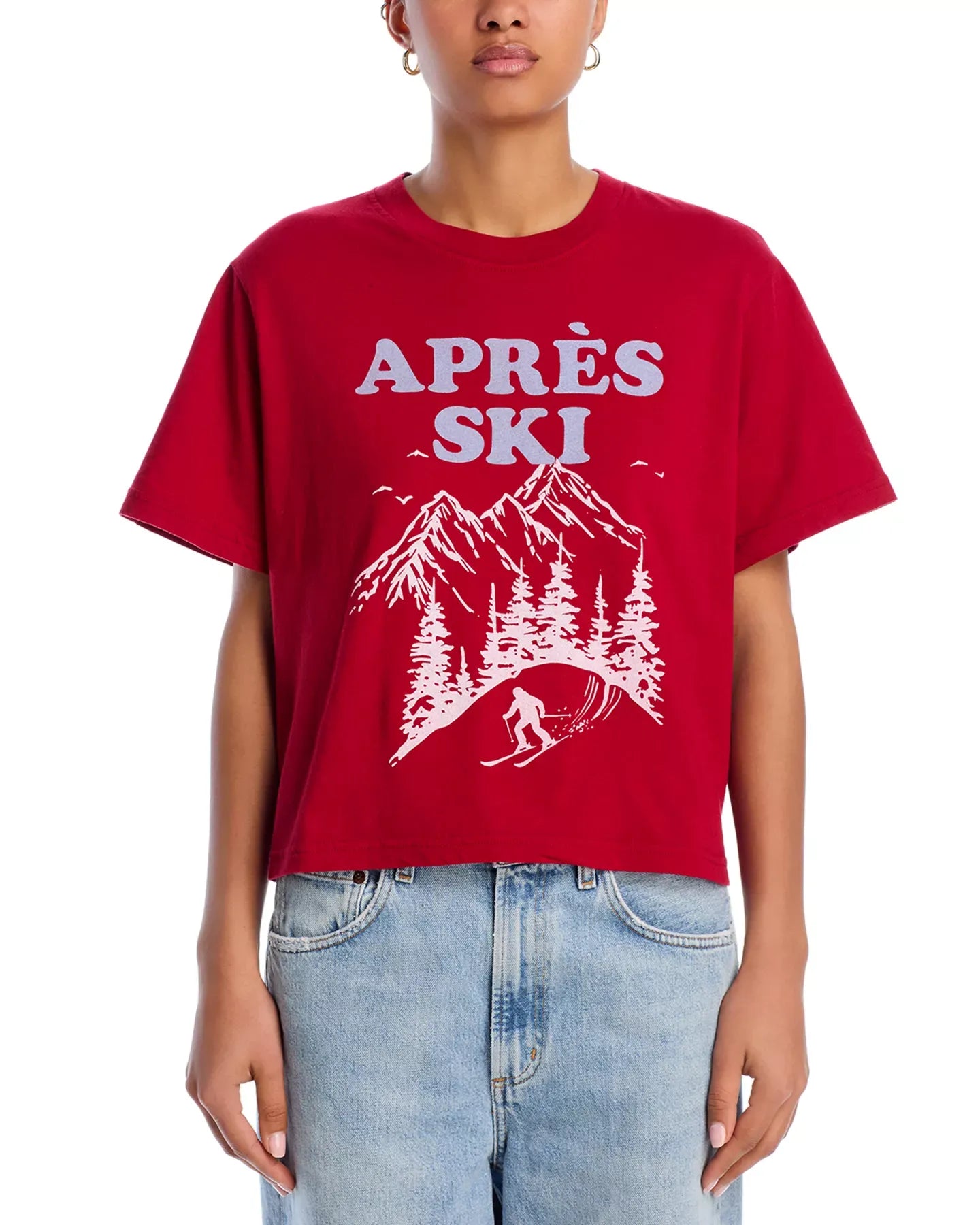 AQUA Aprés Ski Graphic Tee Top