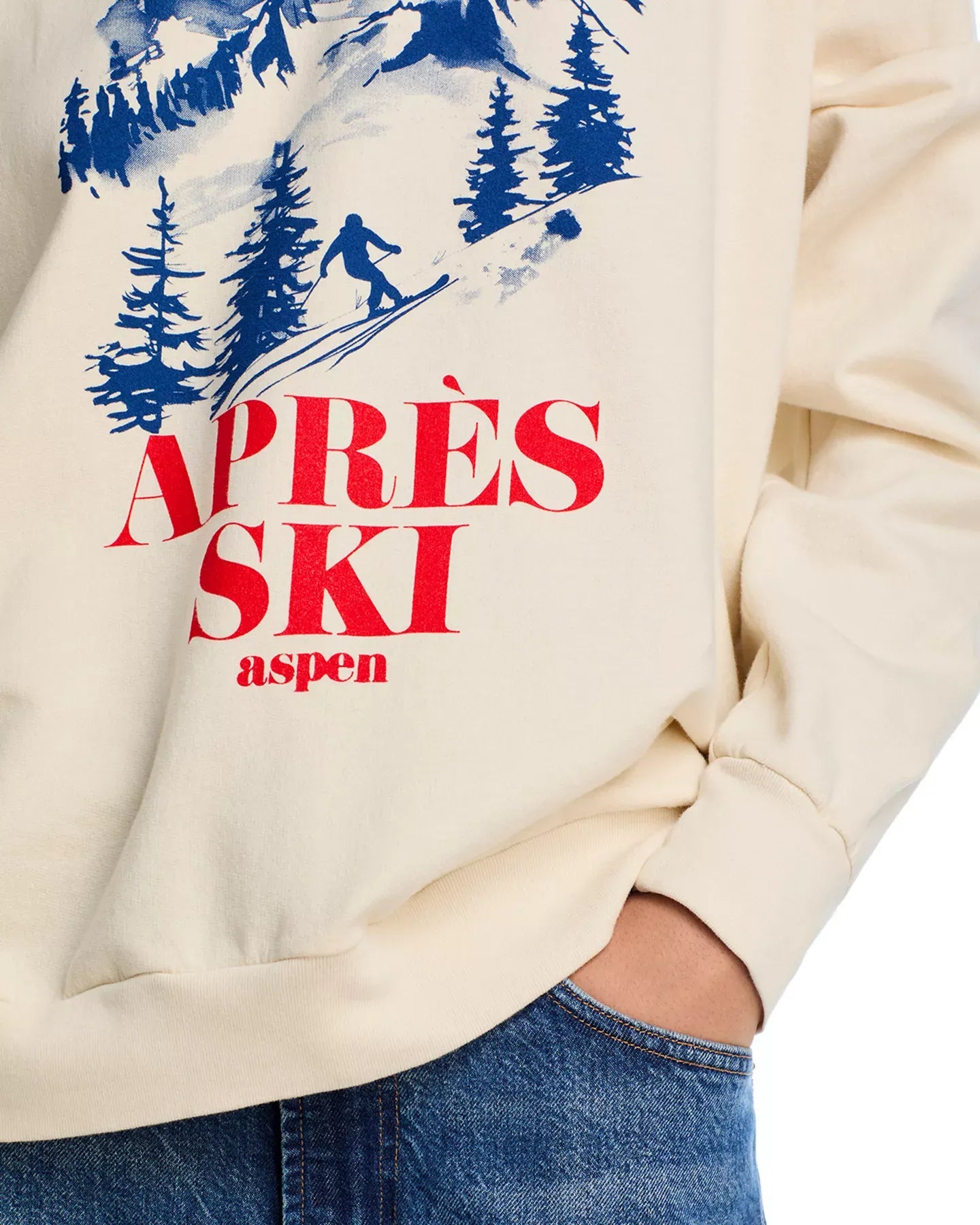AQUA Aprés Ski Graphic Hoodie Sweatshirt