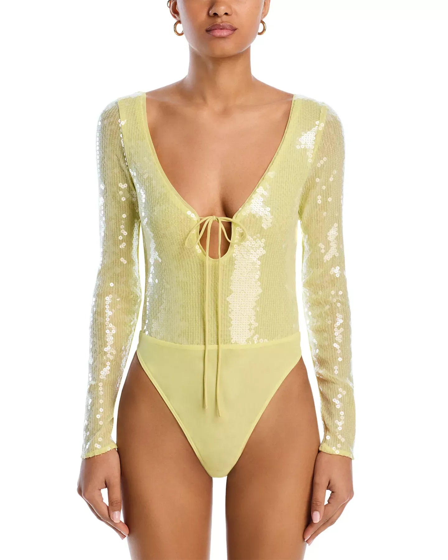 Bardot Verona Sequined Bodysuit Top