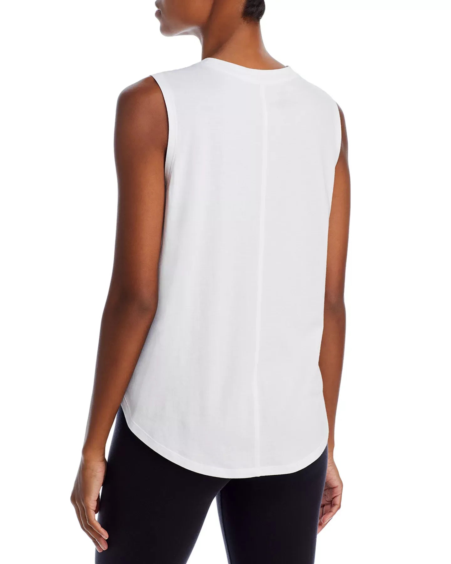 AQUA Scallop Hem Tank Top - Exclusive