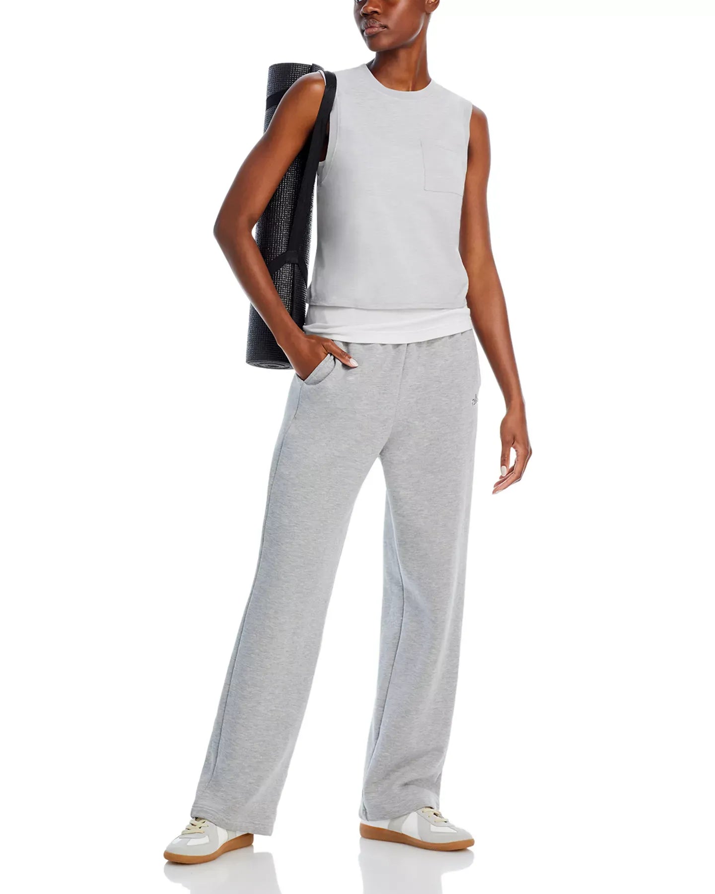 AQUA Slub Jersey Muscle Tank - Exclusive Top