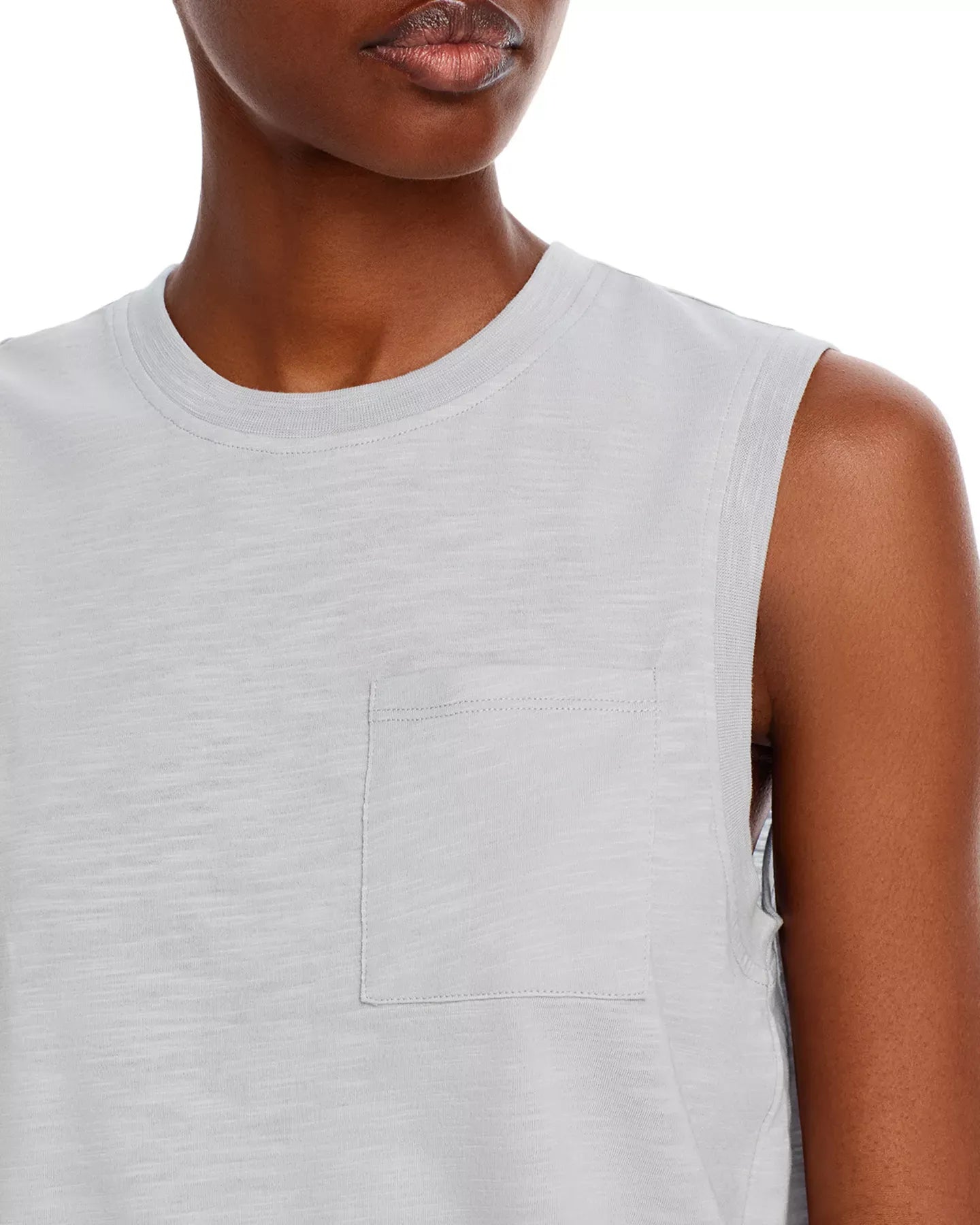 AQUA Slub Jersey Muscle Tank - Exclusive Top