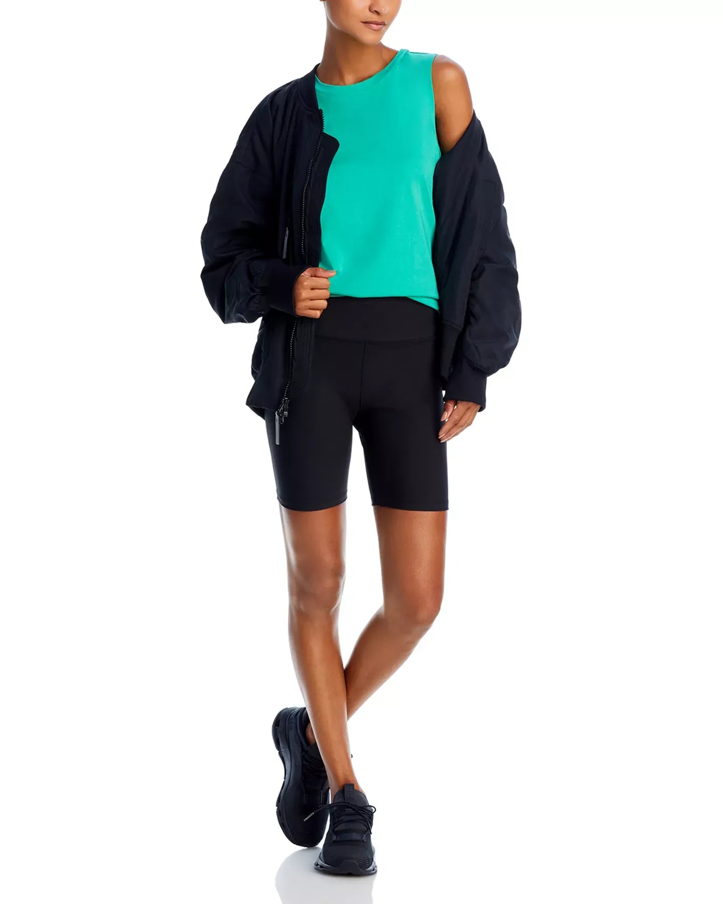 AQUA Scallop Hem Tank Top - Exclusive