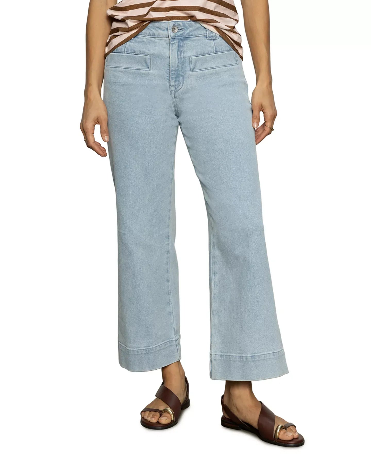 Sanctuary Voyage Cropped High Rise Jeans in Winner's Circle