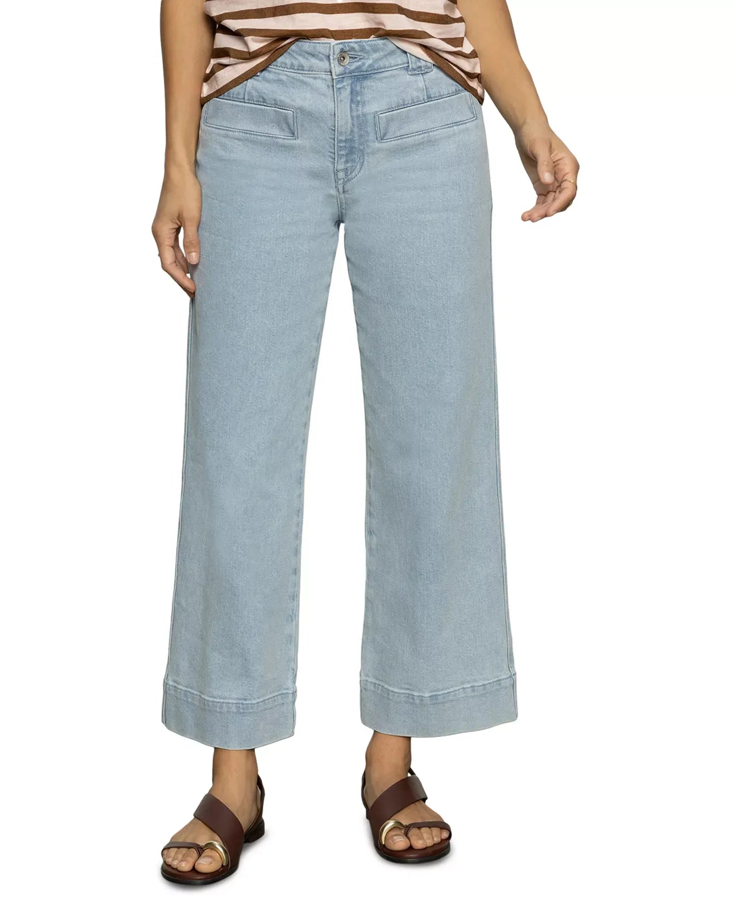 Sanctuary Voyage Cropped High Rise Jeans in Winner's Circle