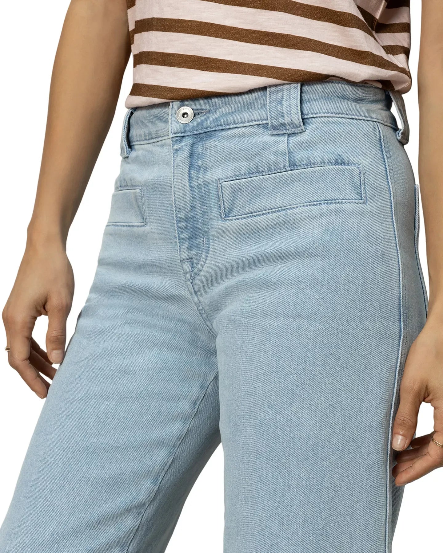 Sanctuary Voyage Cropped High Rise Jeans in Winner's Circle