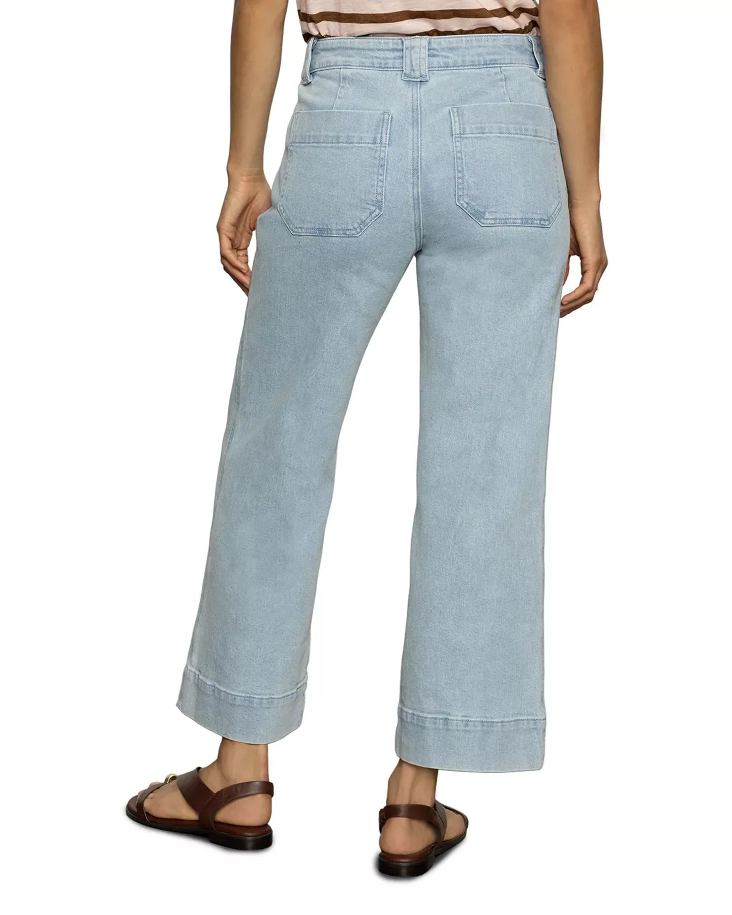 Sanctuary Voyage Cropped High Rise Jeans in Winner's Circle
