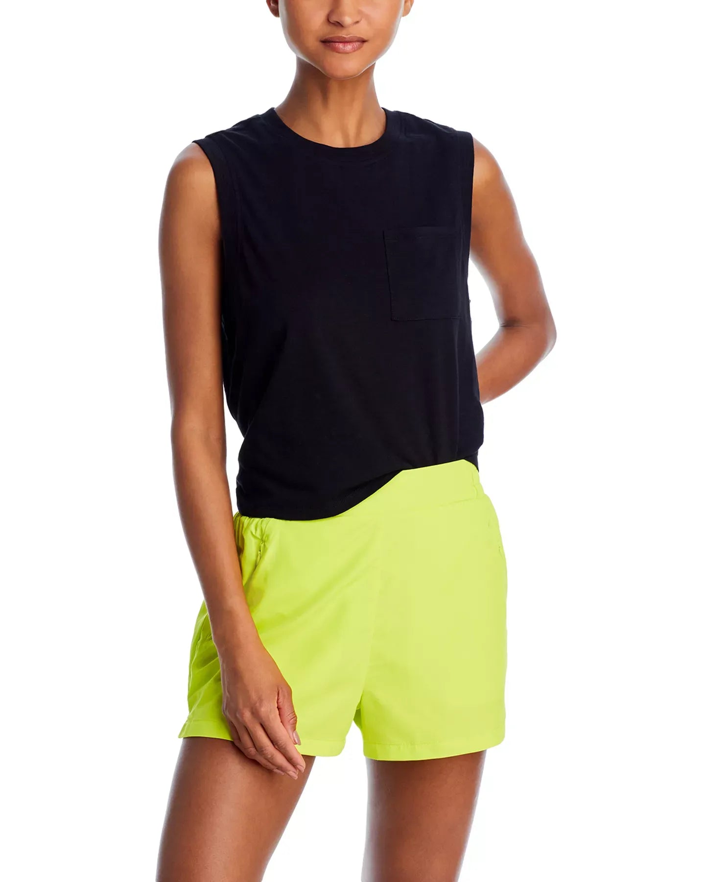 AQUA Slub Jersey Muscle Tank - Exclusive Top