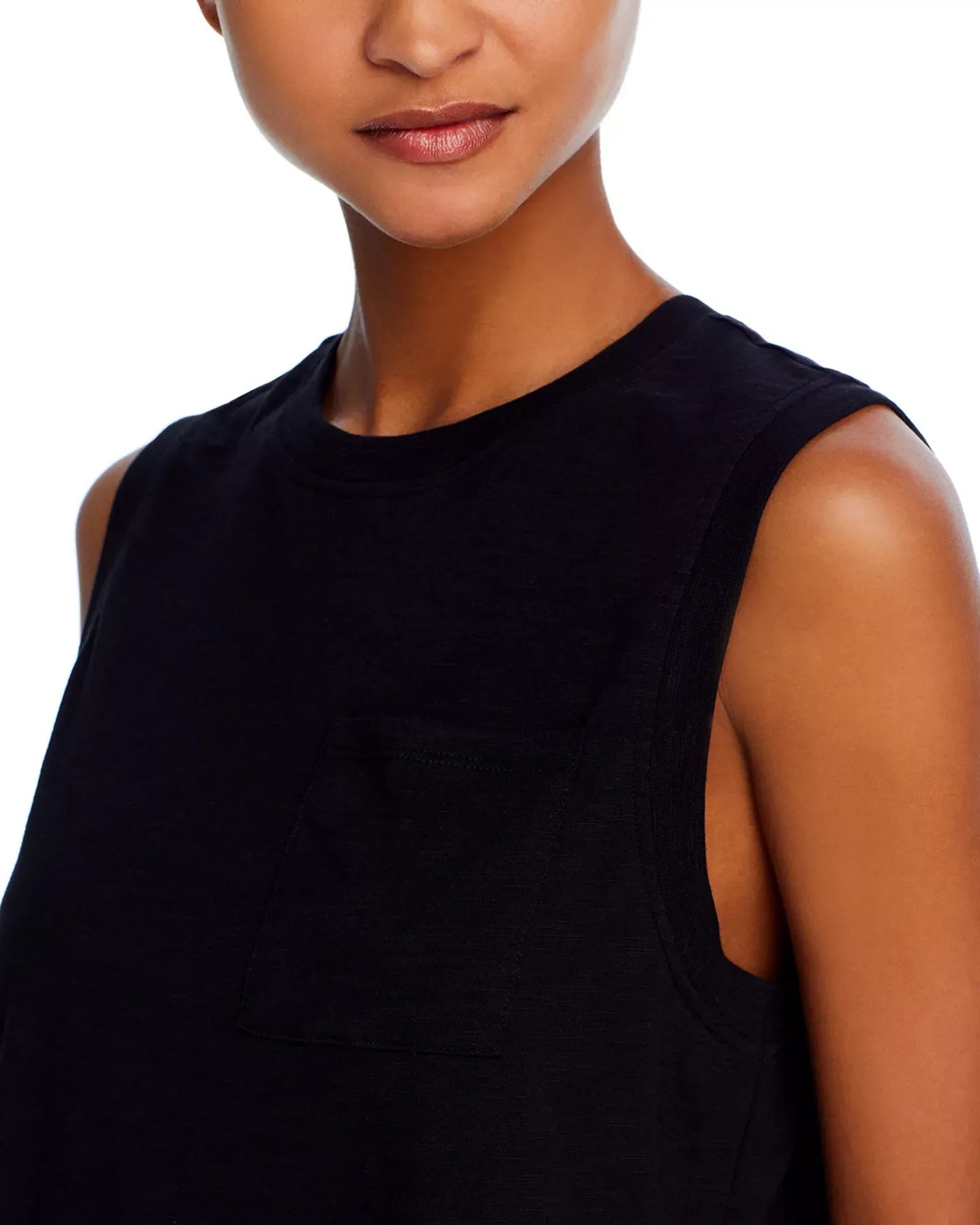 AQUA Slub Jersey Muscle Tank - Exclusive Top