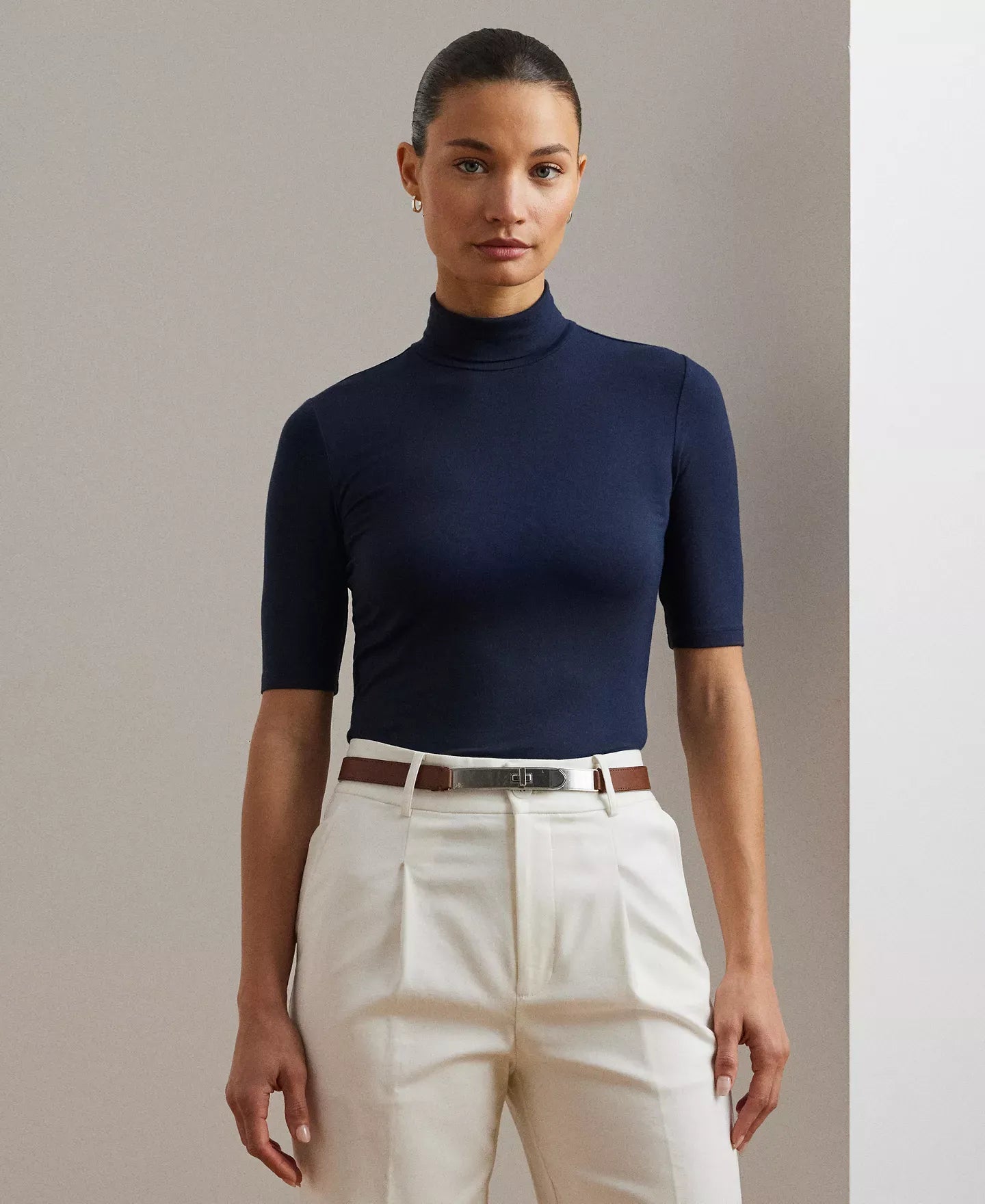 Lauren Ralph Lauren Slim-Fit Turtleneck Top