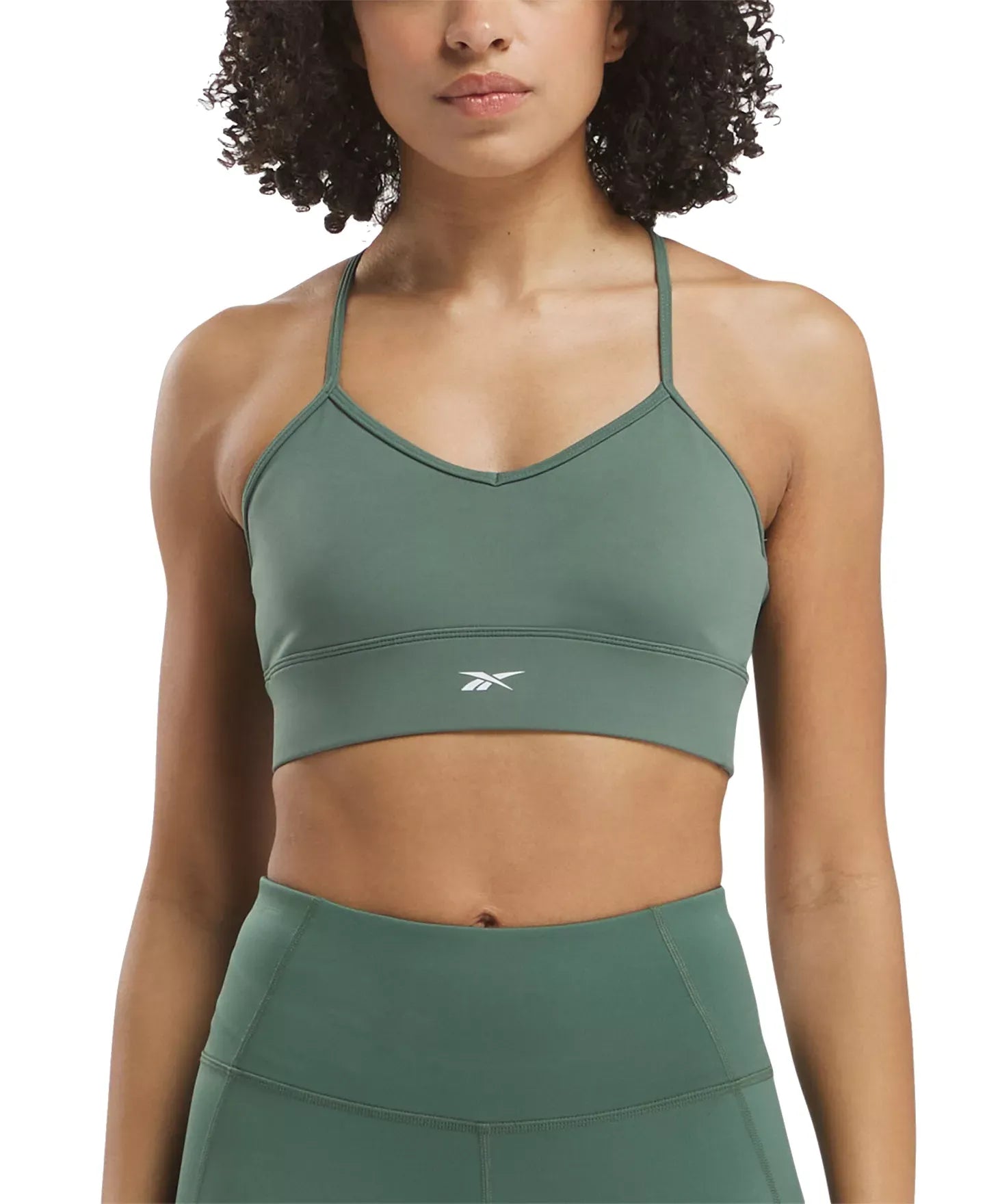 Reebok Women's Workout Ready Tri Back Medium Impact Sports Bra