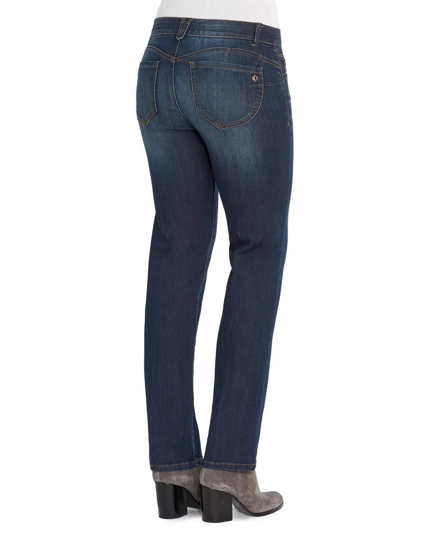 Democracy Women's "Ab"Solution Mid Rise Straight Leg Jeans