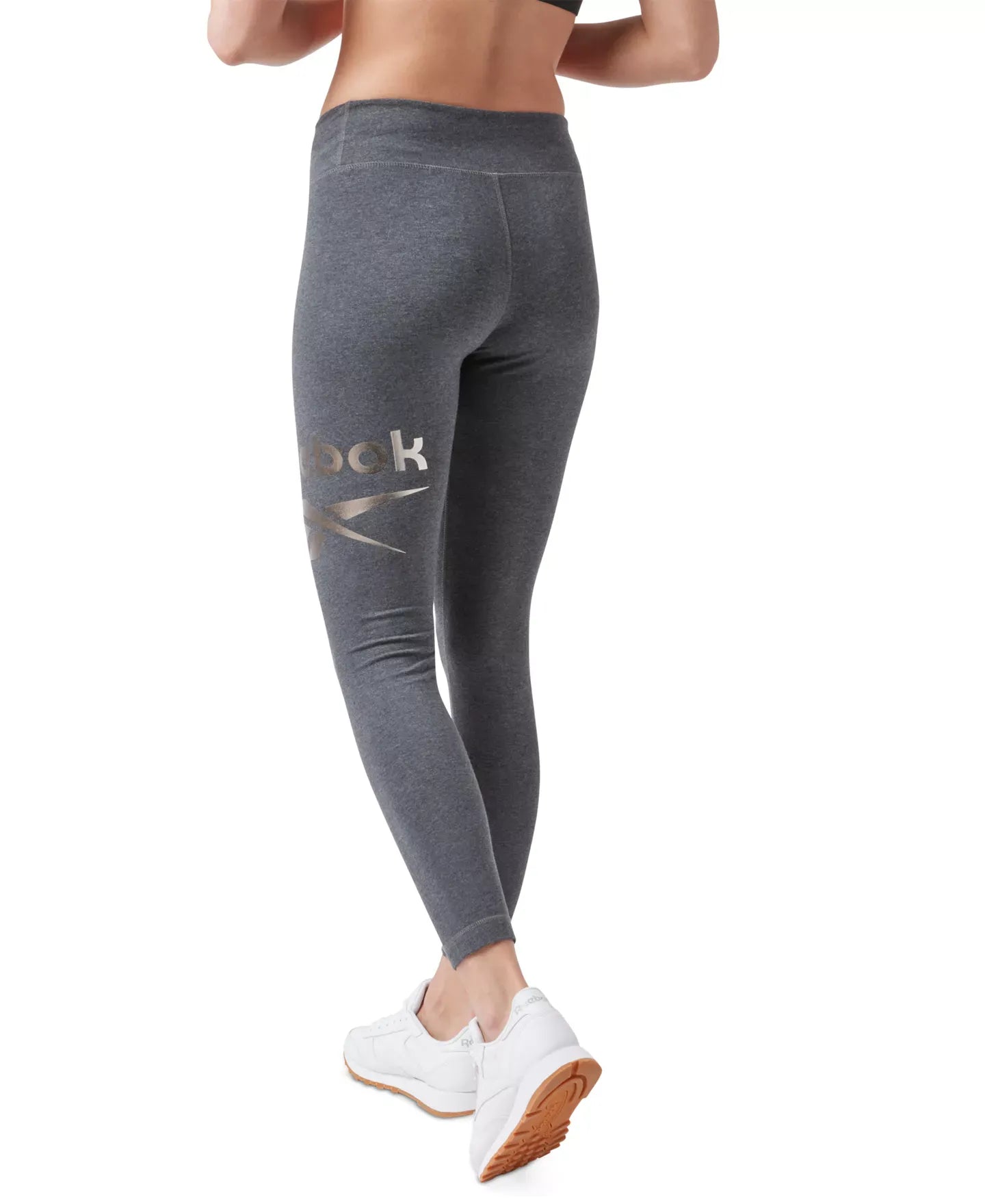 Reebok Women's Shine Full-Length Logo Leggings
