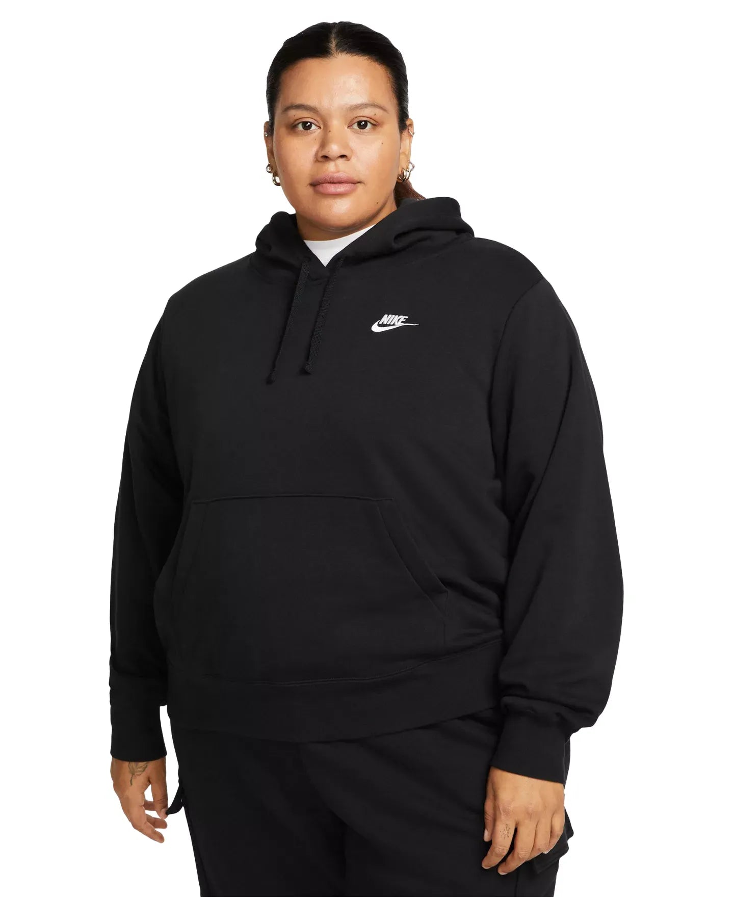 Nike Plus Size Active Sportswear Club Hooded Fleece Sweatshirt