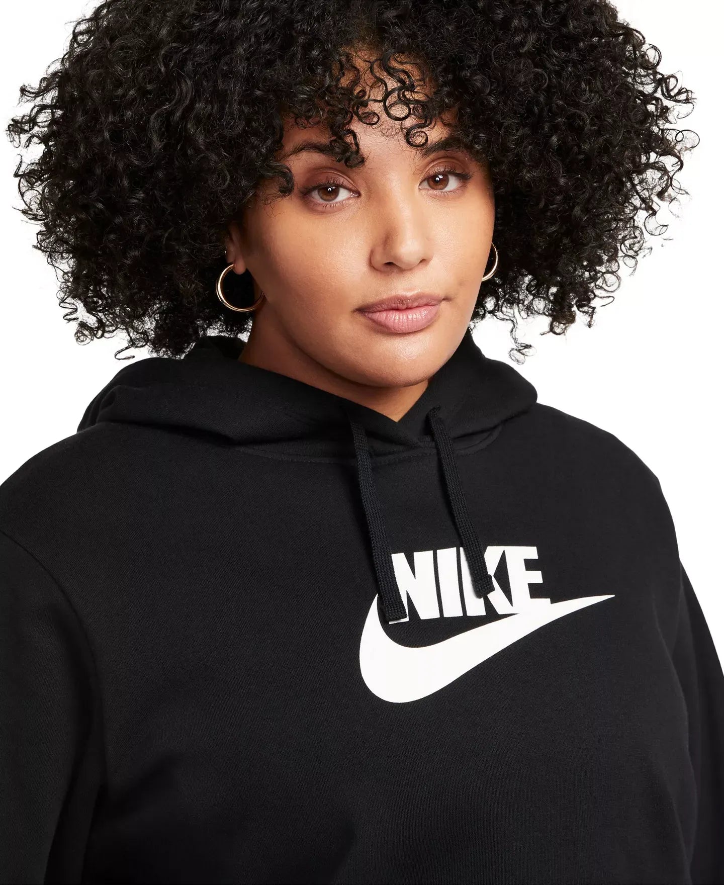 Nike Plus Size Active Sportswear Club Hooded Fleece Sweatshirt