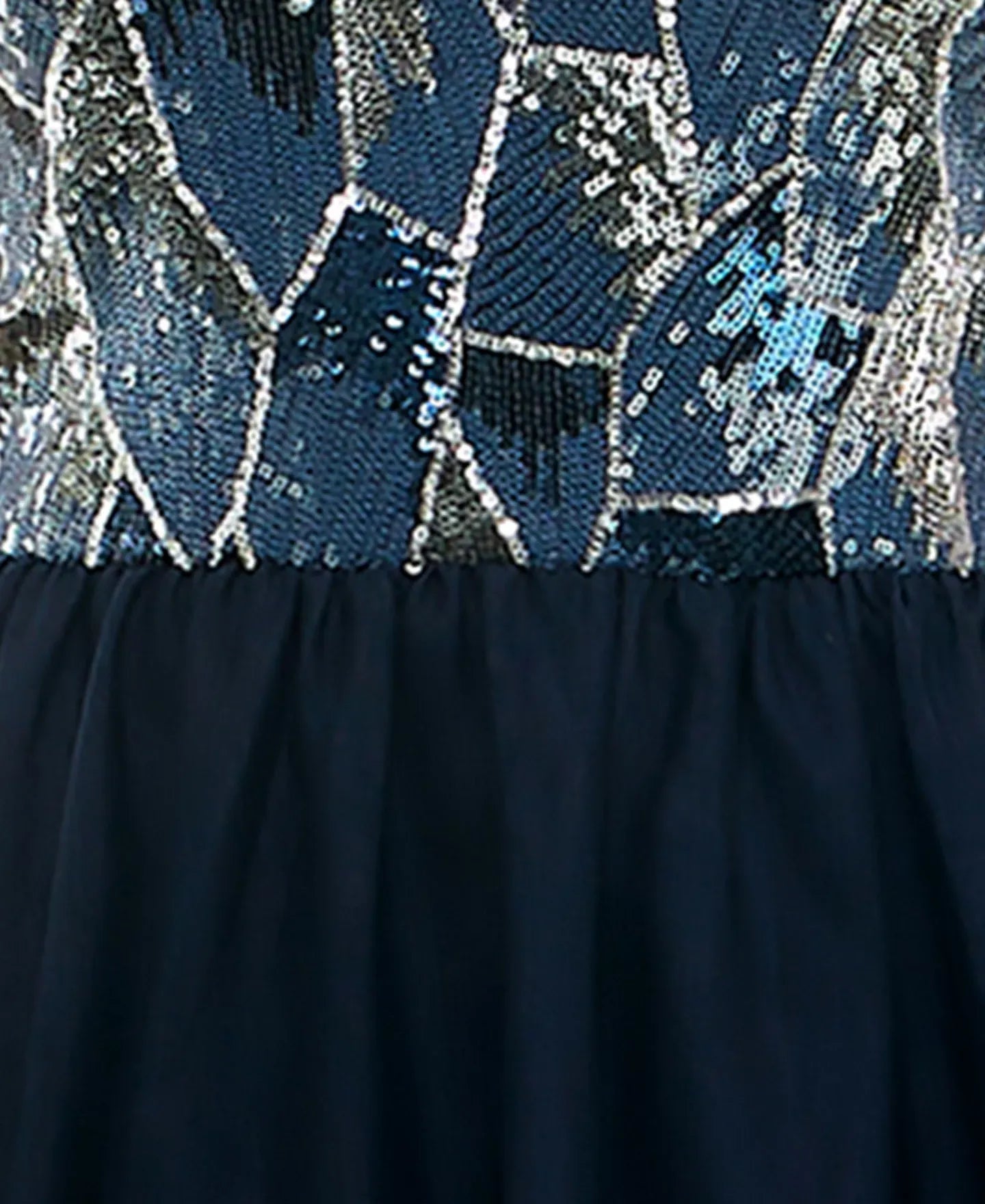 BCX Sequin One-Shoulder Mesh-Skirt Dress