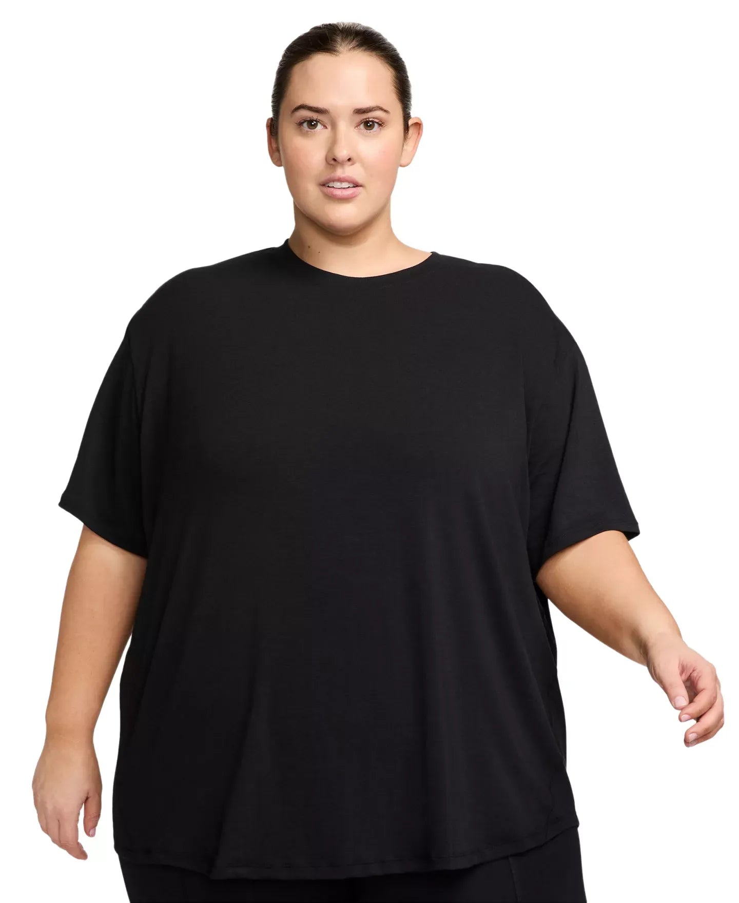 Nike Plus Size One Relaxed Dri-FIT Shorts-Sleeve Top