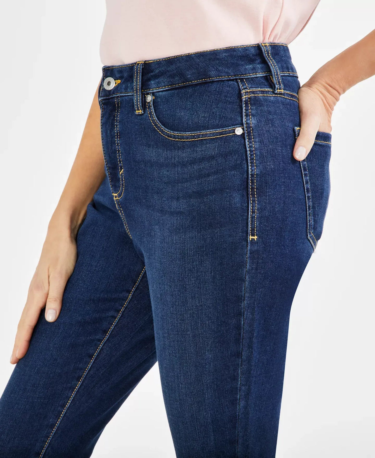 Style & Co Women's Mid-Rise Curvy Skinny Jeans