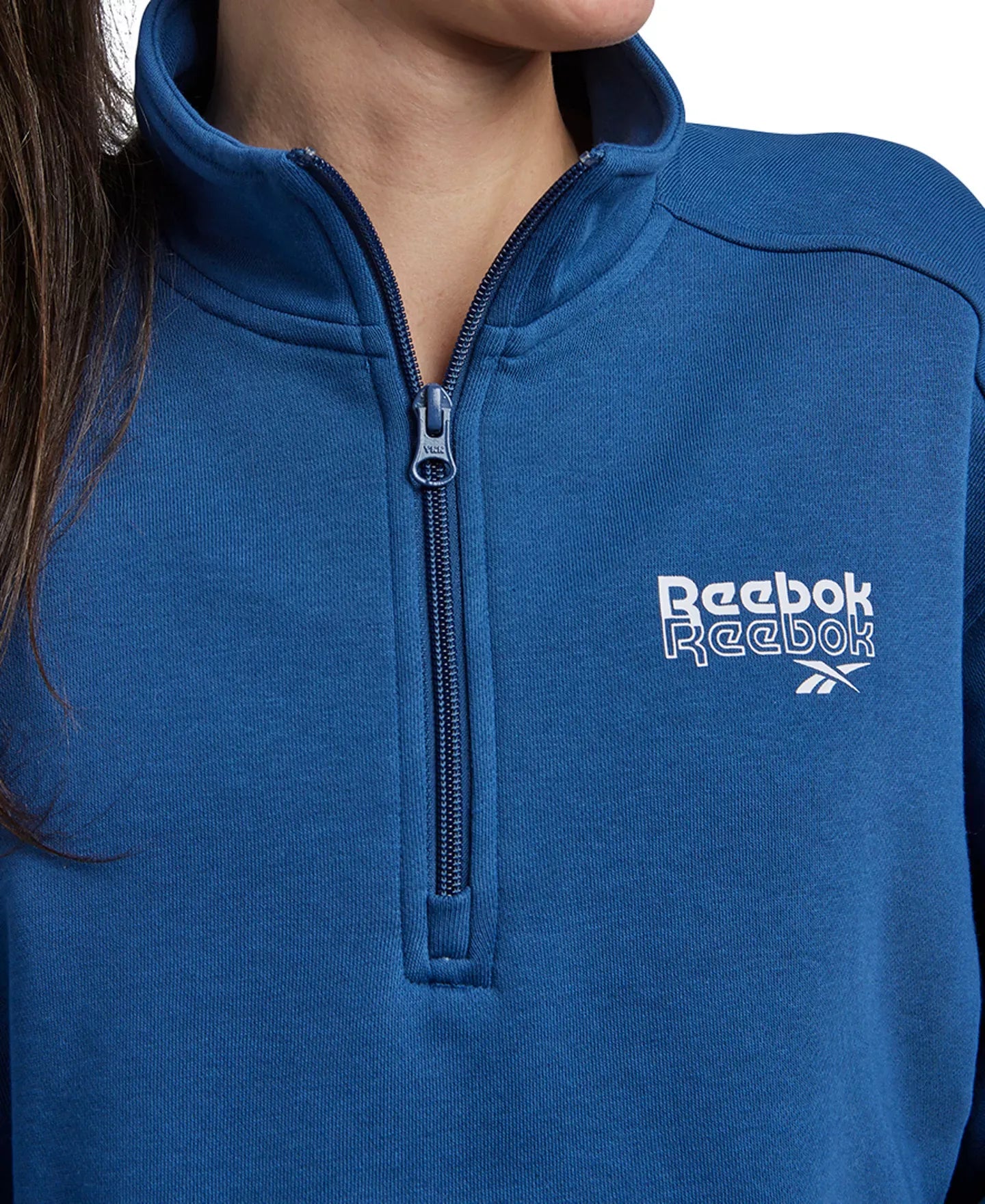 Reebok Women's Identity Brand Proud Quarter Zip Sweatshirt