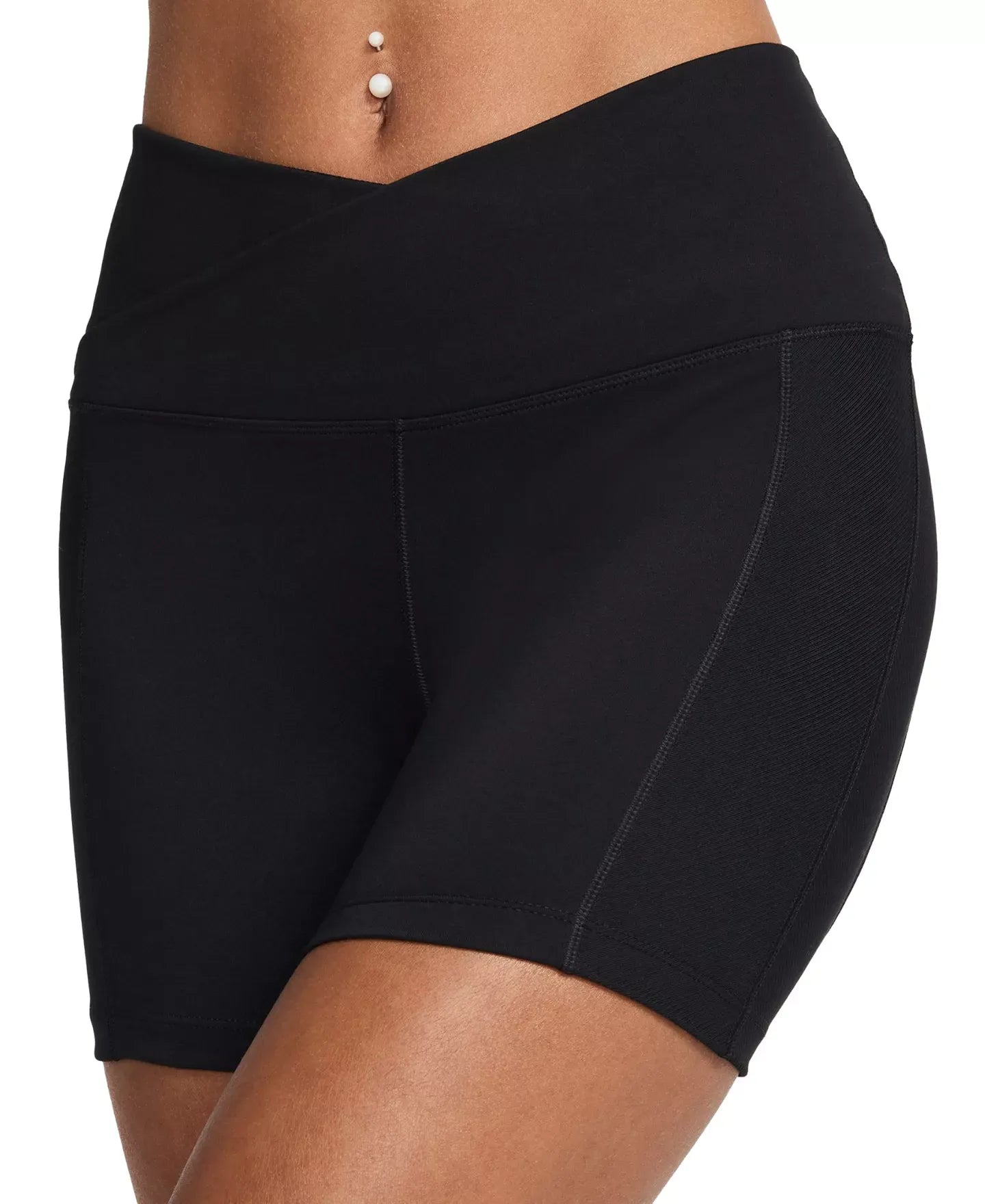 Nike Women's One High Crisscross Wrap-Waist Biker Shorts