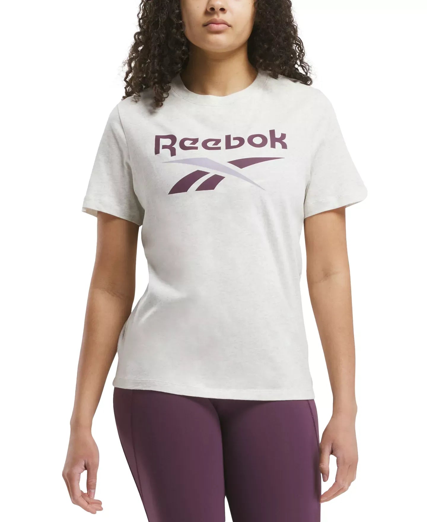 Reebok Women's Identity Cotton Big Logo T-Shirt Top