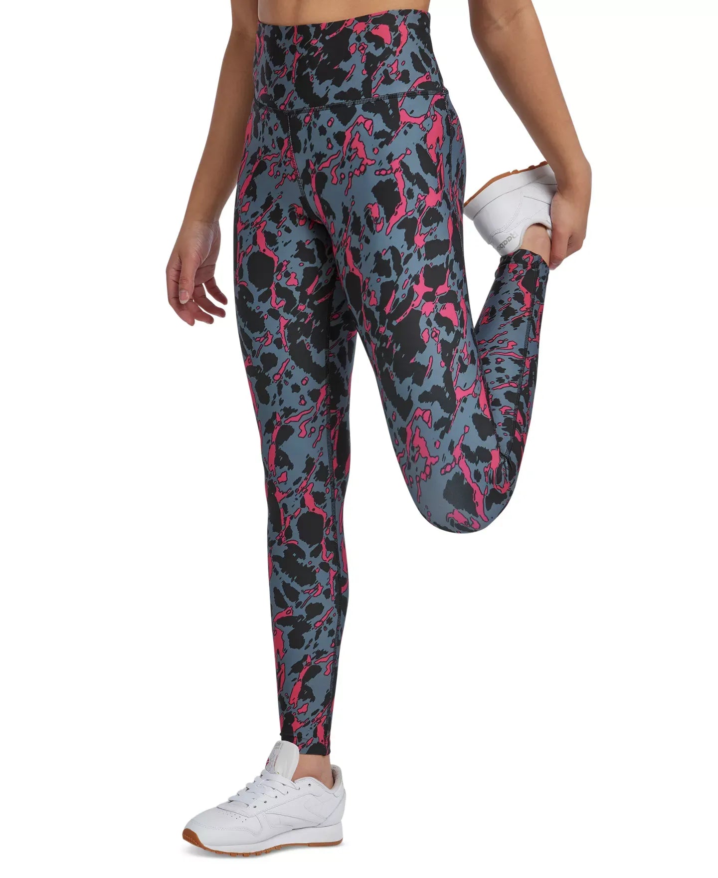 Reebok Women's ID Printed Full-Length Leggings Pants