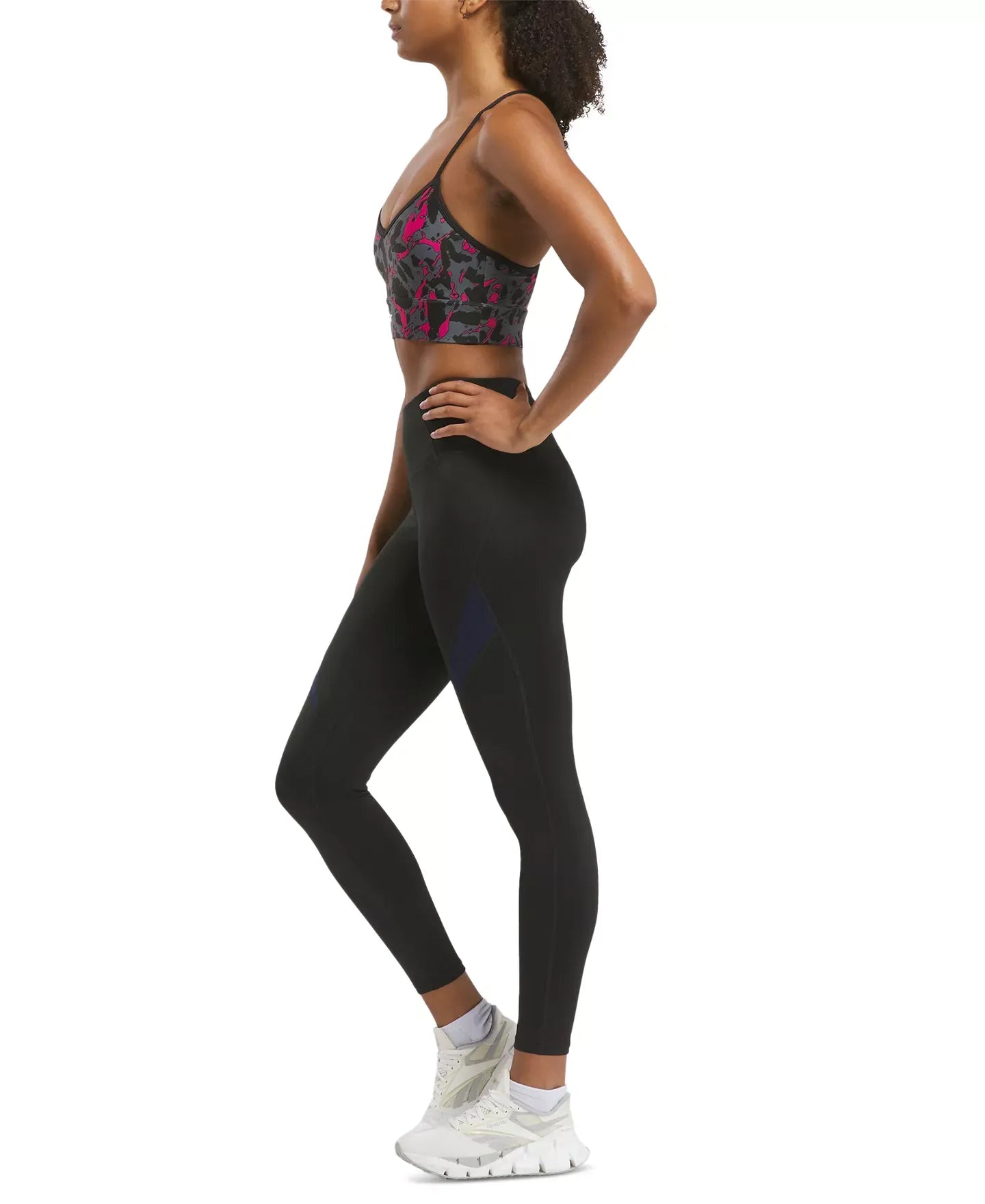 Reebok Women's ID Training Printed Cut-Out Bra